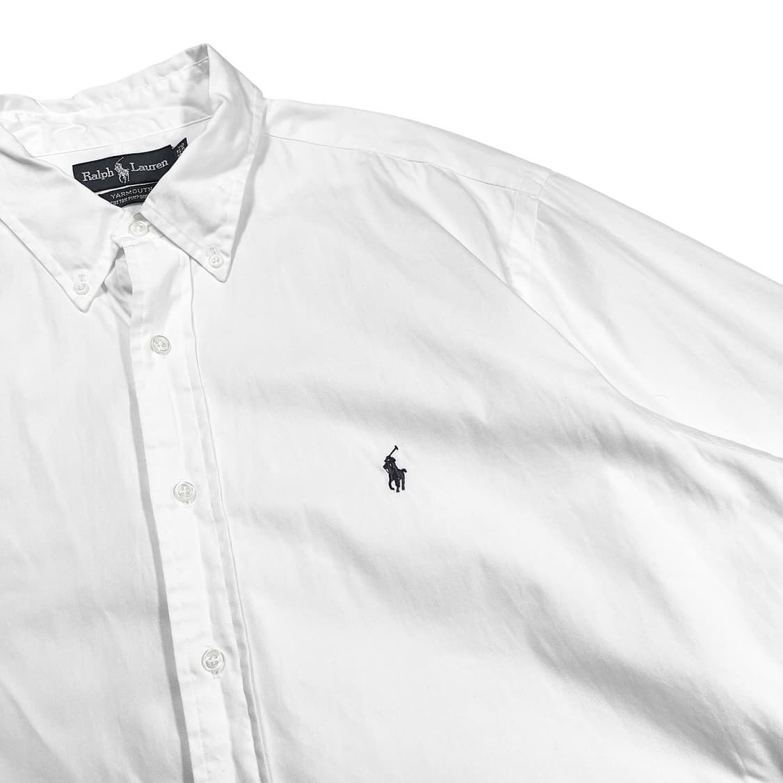 폴로 화이트컬러 네이비포니로고 야머스 시티보이 셔츠 상품이미지2