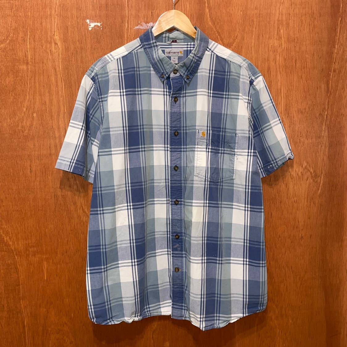 (XL) Charhartt 칼하트 체크 반팔 셔츠 릴렉스드핏 상품이미지1