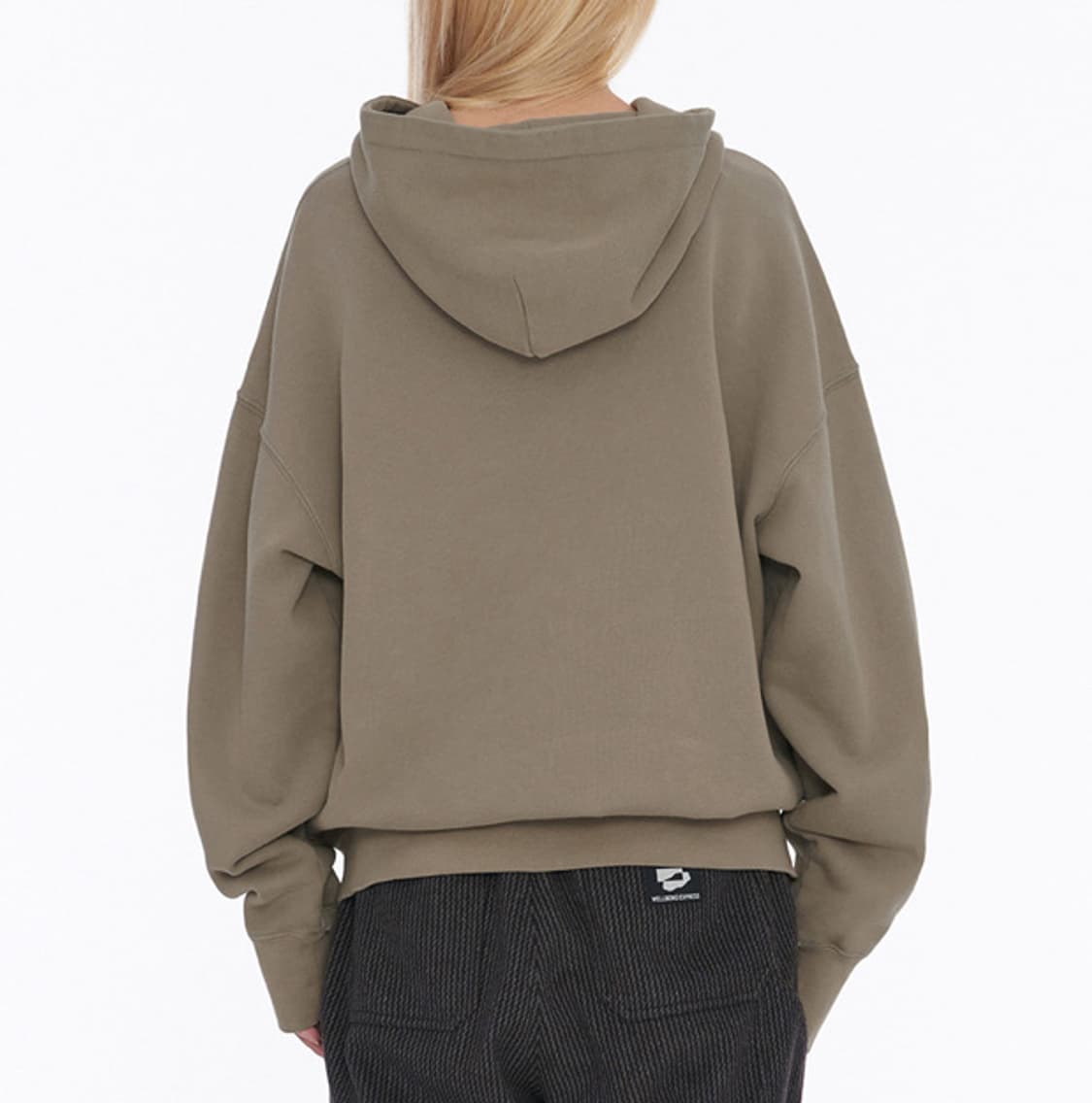 웰빙익스프레스 로고 패치 집업 - 모카 M 상품이미지6