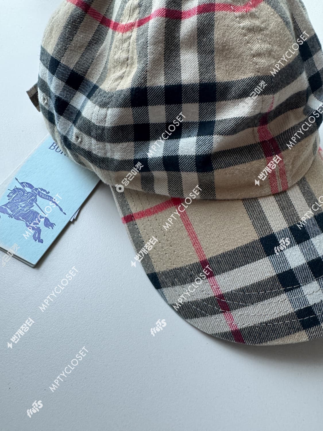 버버리 체크 코튼 볼캡 L 8075641 상품이미지2