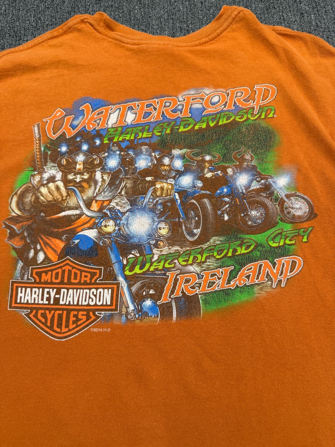 M) 할리데이비슨 빈티지 프린팅 반팔 티셔츠 상품이미지6