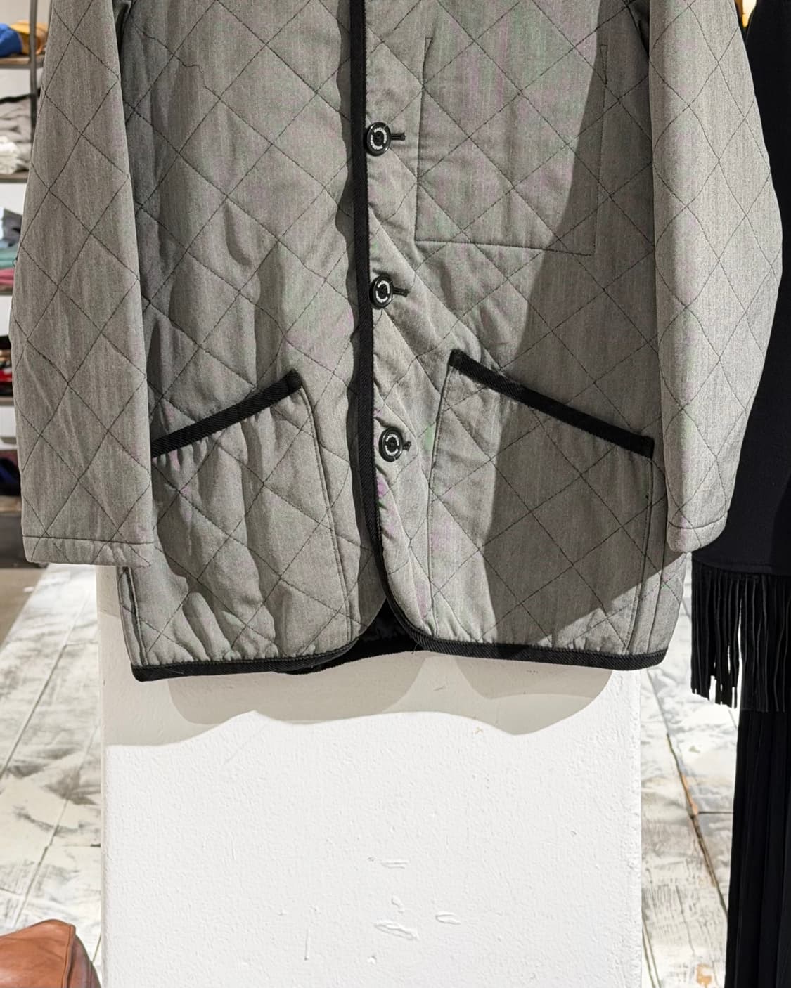 맥킨토시 필로소피 그레이 울 퀼팅 자켓 상품이미지5