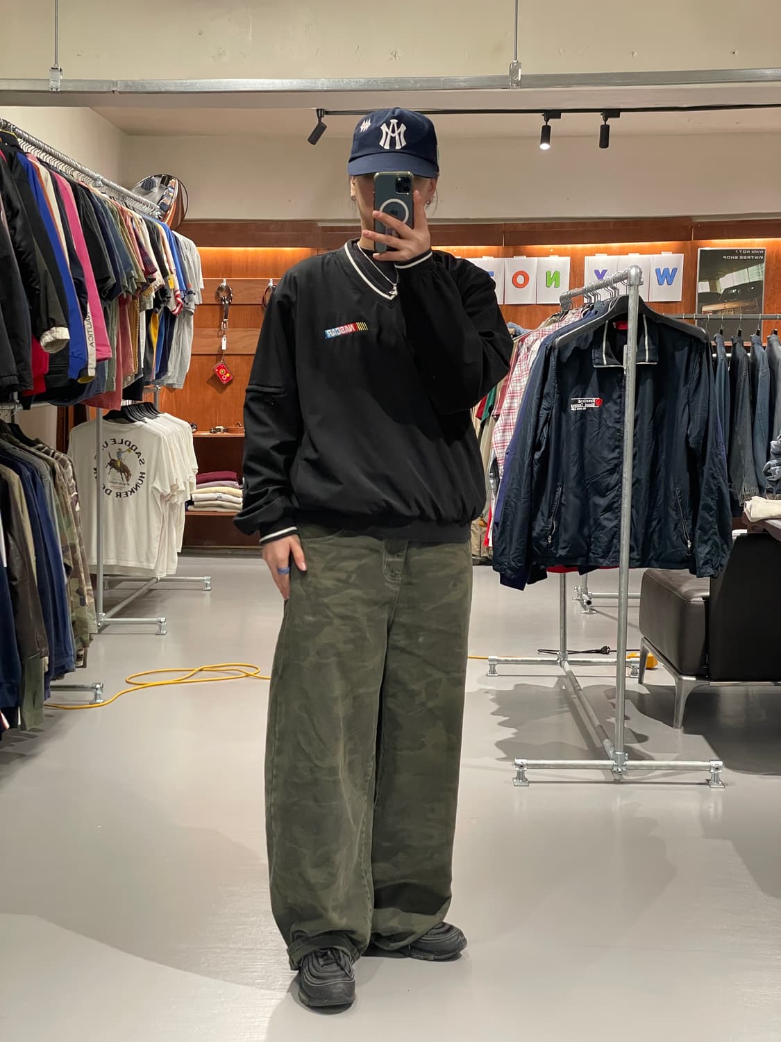 빈티지 NASCAR 자수 바람막이 웜업   상품이미지6