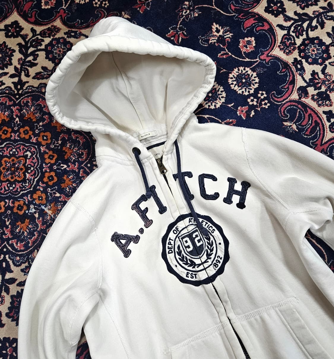 아베크롬비 Y2k 빈티지 기모 후드집업 M size 상품이미지2