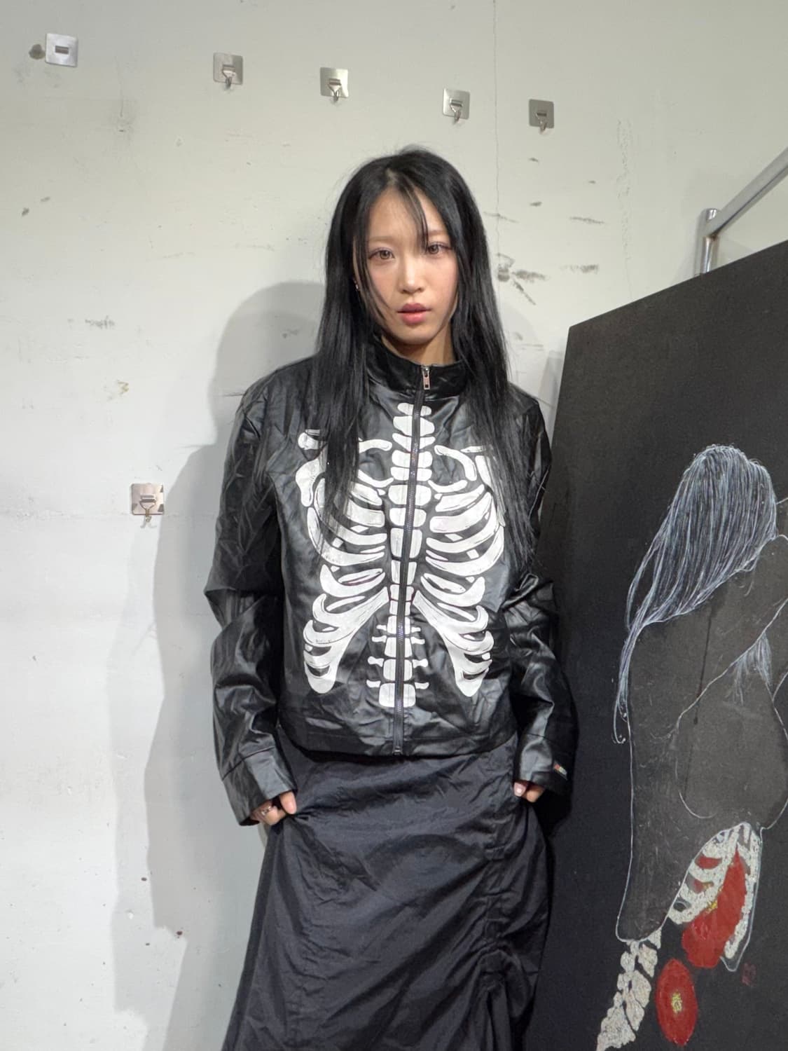 VTG 본 스켈레톤 자켓 XL 상품이미지7