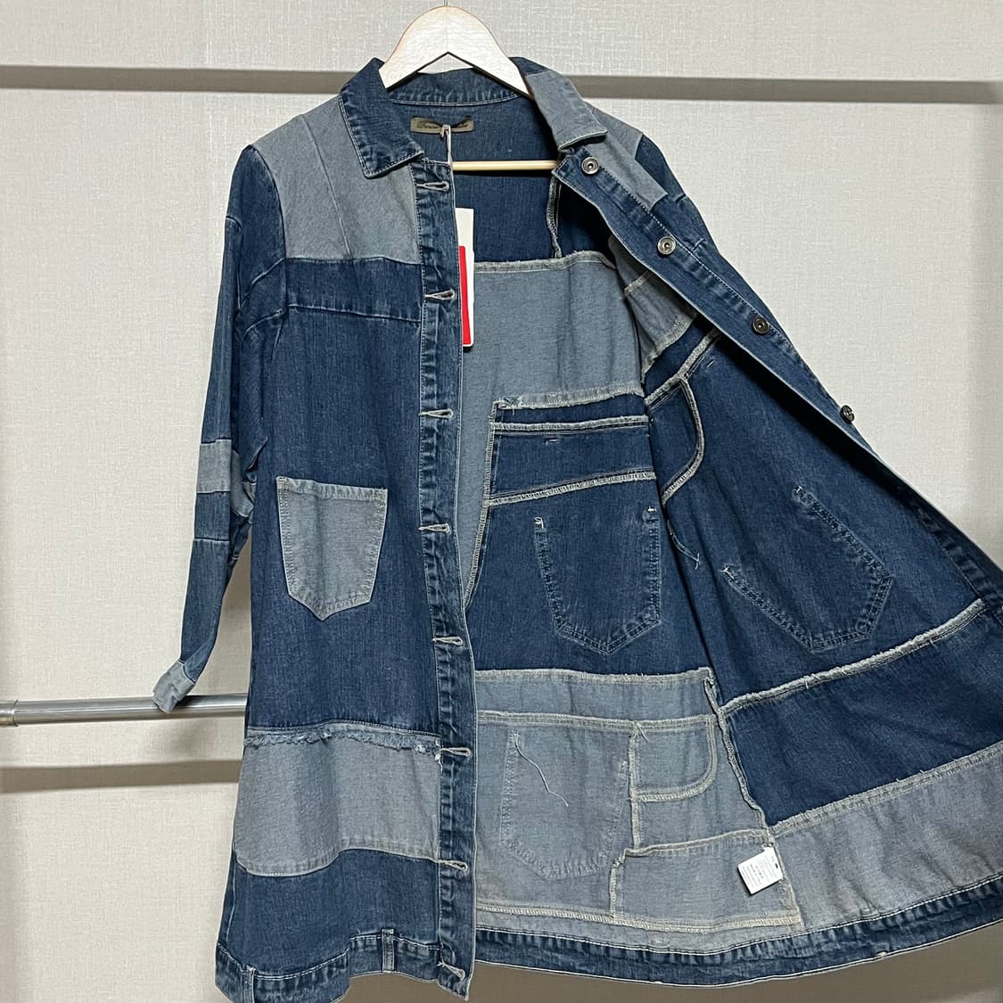 DENIM ITALY 데님 롱 자켓 S 상품이미지9