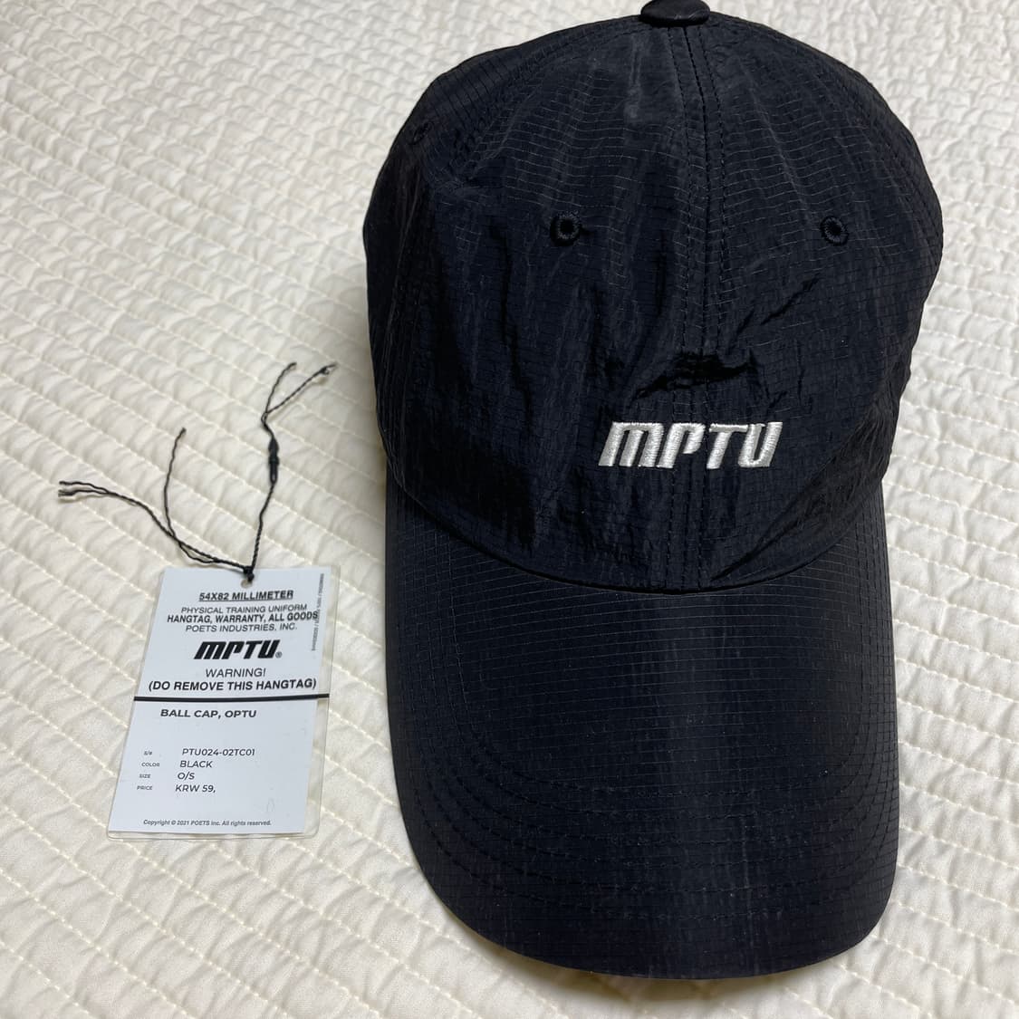 모이프 볼캡 [MPTU] BALL CAP(BLACK) 상품이미지4