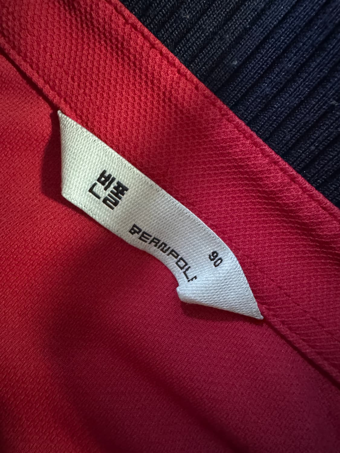 여성 빈폴 기능성 민소매 나시 티셔츠 레드 90 상품이미지3