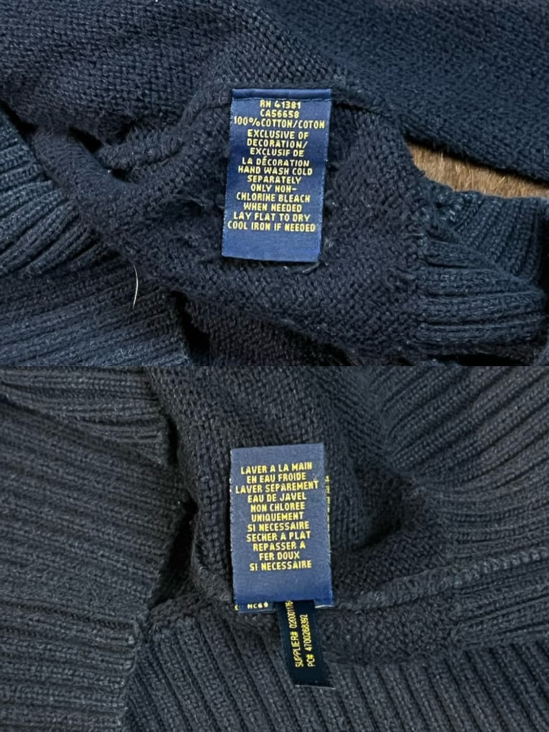 폴로 랄프로렌 포니로고 하프 버튼 니트 상품이미지9