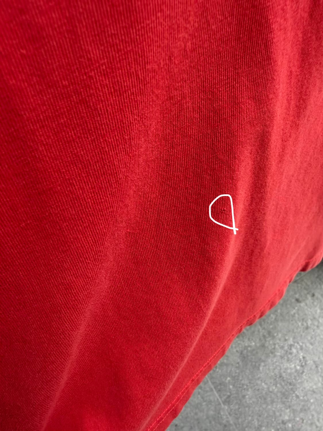 S/ 발렌시아가 루즈 포켓 백로고 반팔 상품이미지6