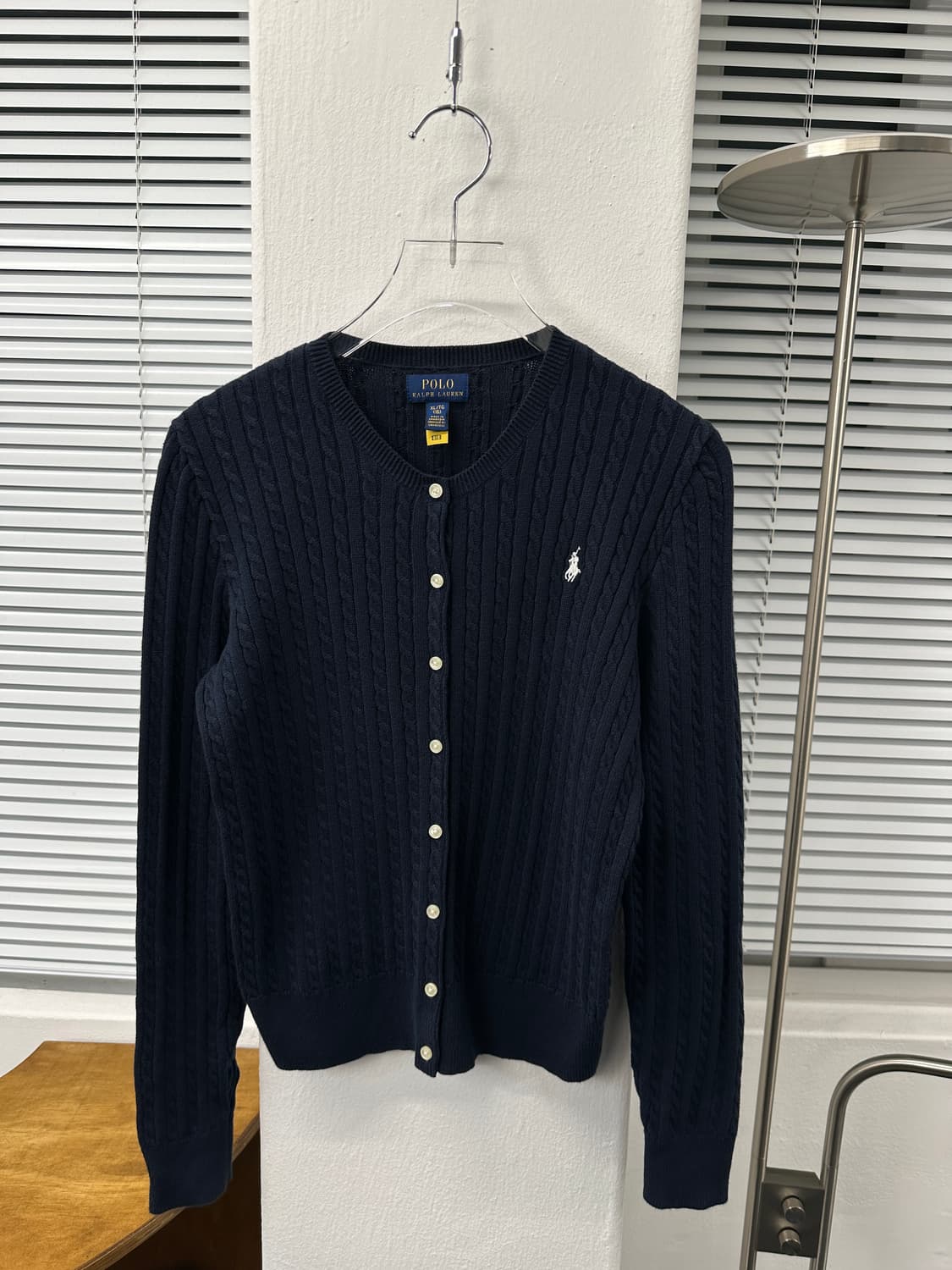 폴로 랄프로렌 꽈배기 가디건 신형제품(네이비) 상품이미지2