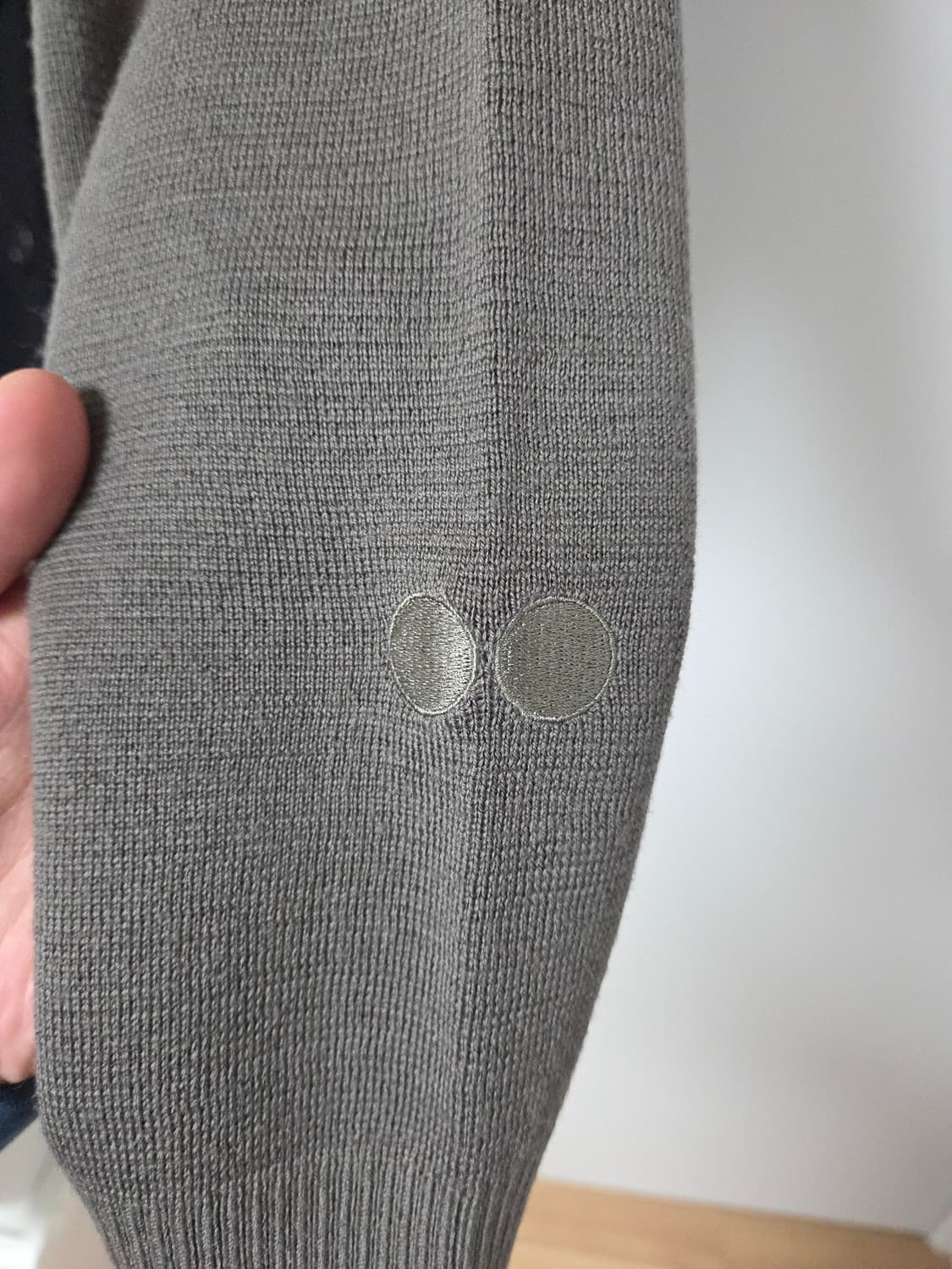 [새상품] 송지오 컬렉션 레이어드 반반 하프 가디건 46(105) 상품이미지5