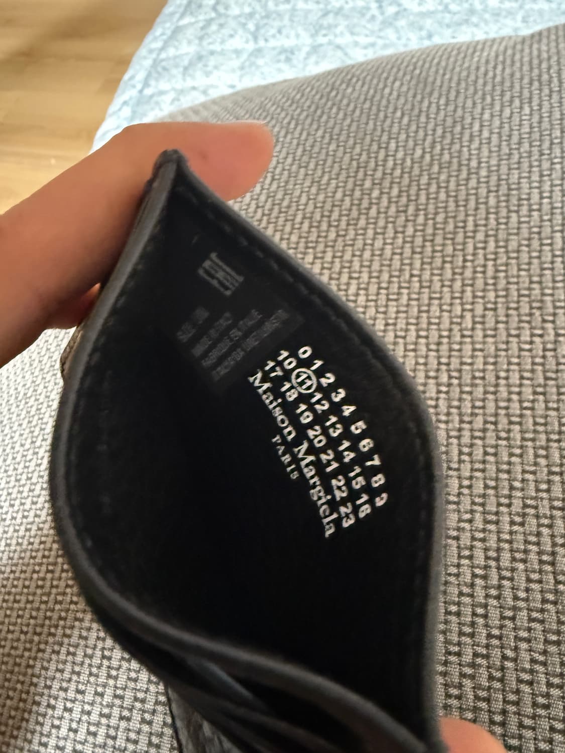 메종 마르지엘라 스티치 카드 홀더 블랙 상품이미지3