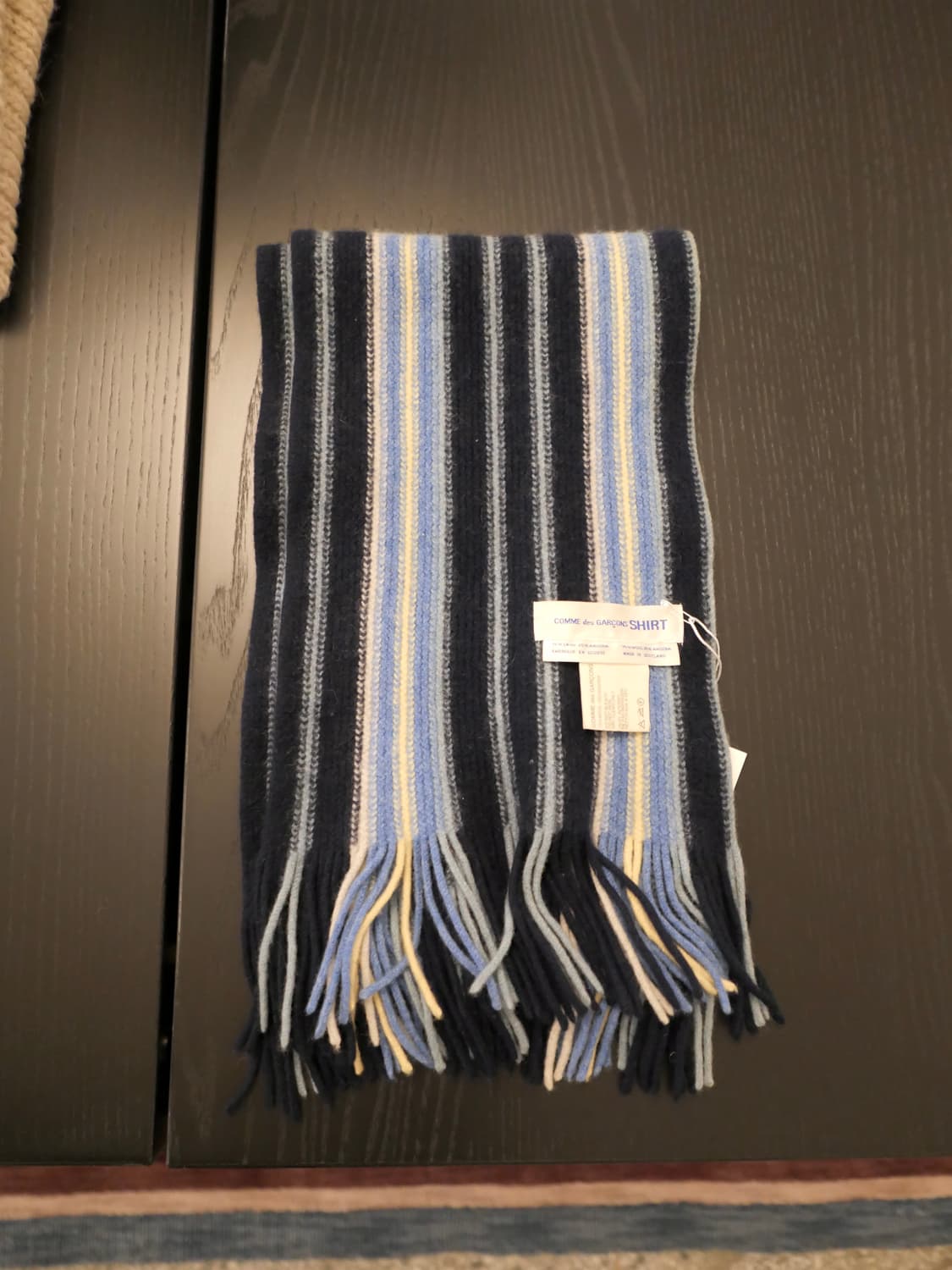꼼데가르송 셔츠 스트라이프 앙고라 머플러 상품이미지1