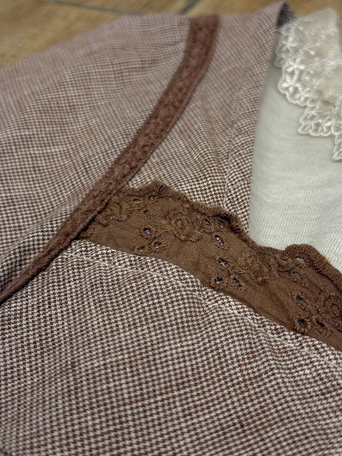 Lace Square Neck Blouse 0104 상품이미지2
