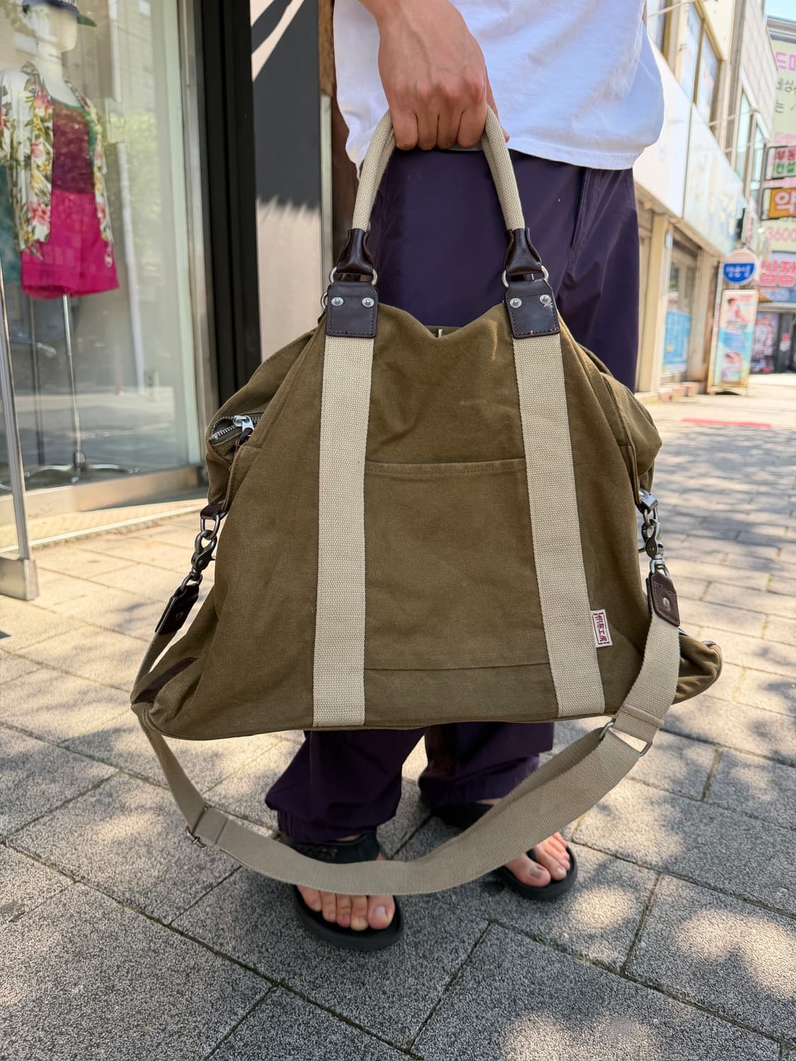 Hanpu Kobo Vintage Canvas Tote Bag 상품이미지1