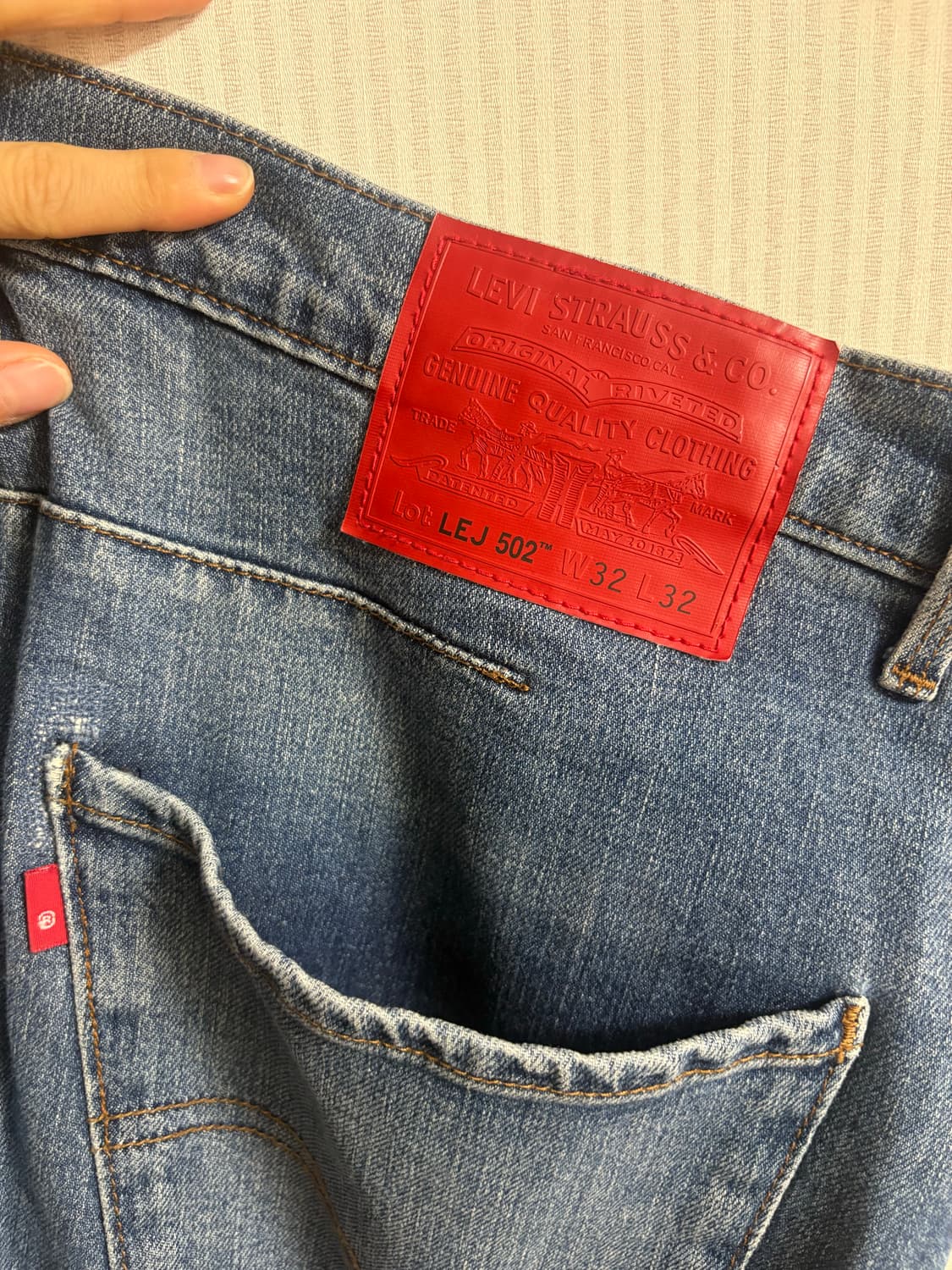 리바이스 502 데님진 레드라벨  상품이미지2