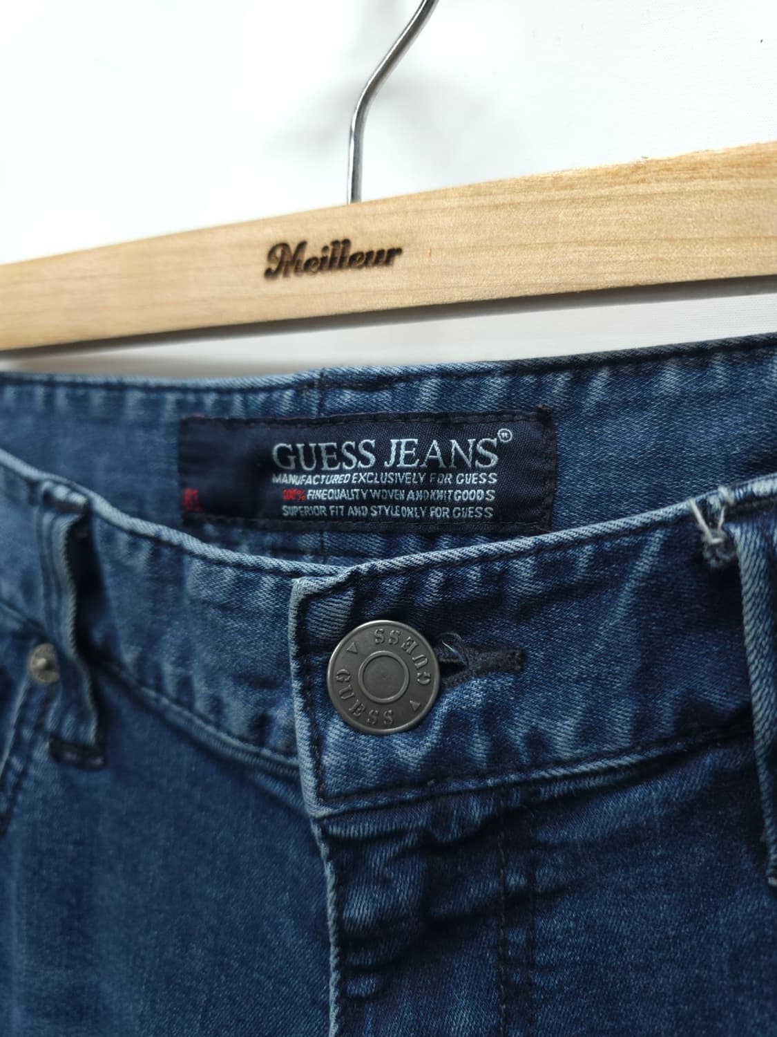 게스(GUESS) 슬림 스트레이트 중청 데님 팬츠 (30사이즈) 상품이미지4