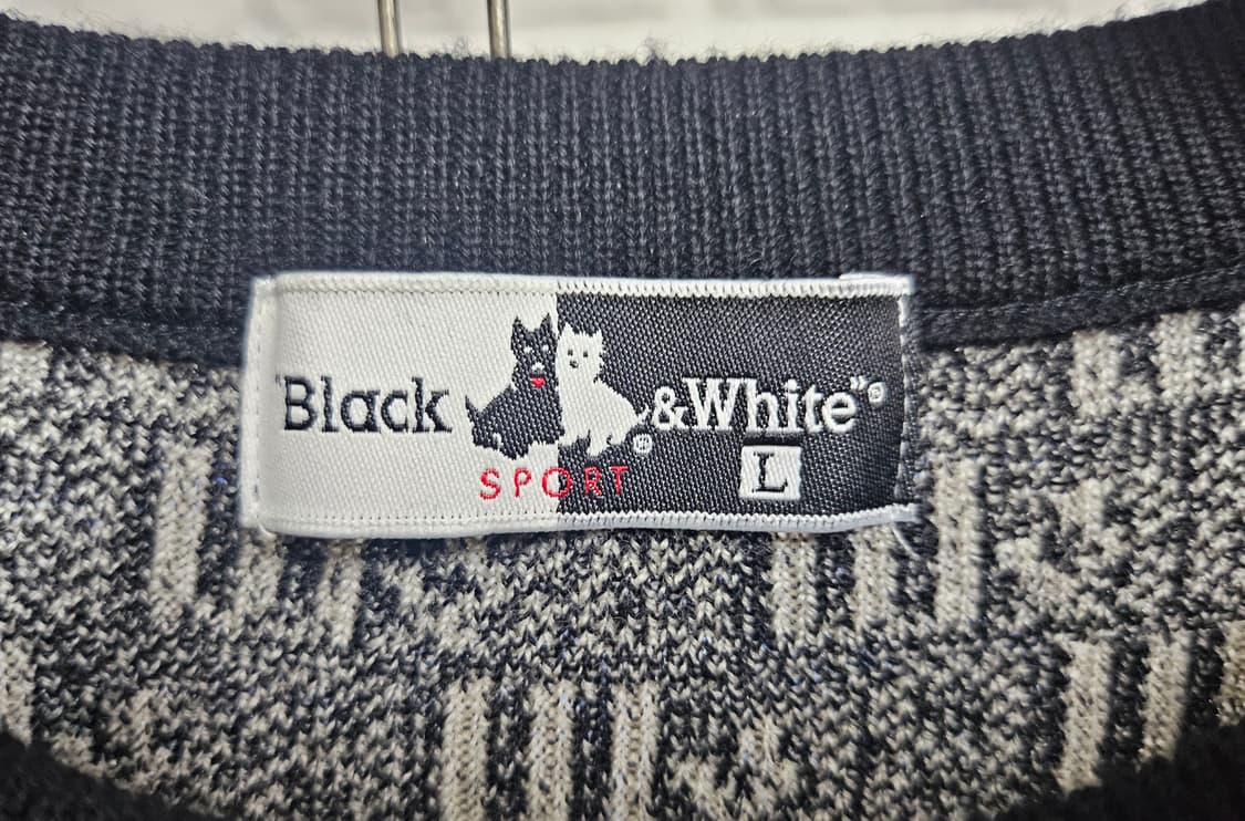 블랙앤화이트 남성골프 방풍니트100~ 라운드 니트티 MM04 상품이미지5