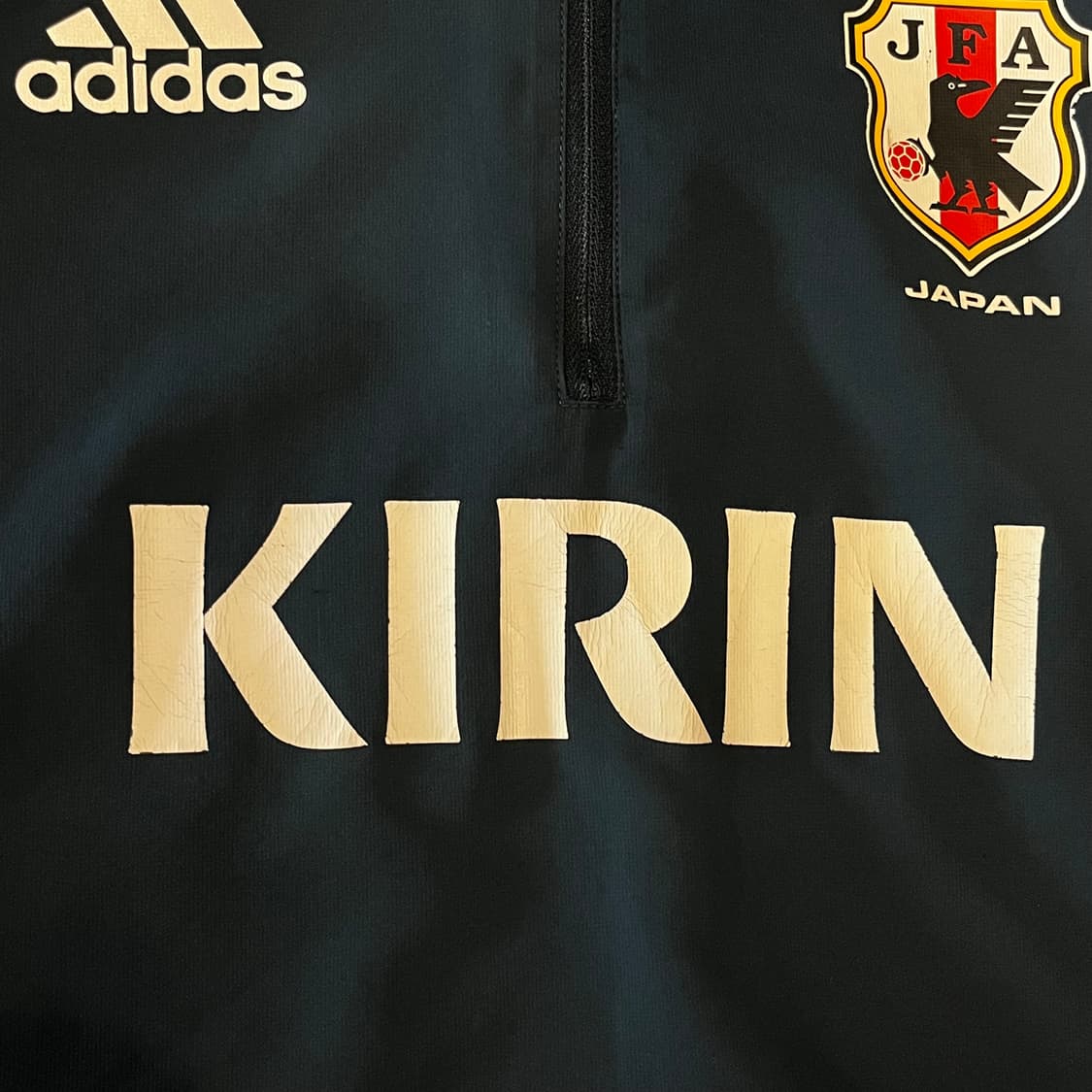 아디다스 일본 14년도 축구 국가대표 국대 반집업 트레이닝 바람막이 상품이미지4