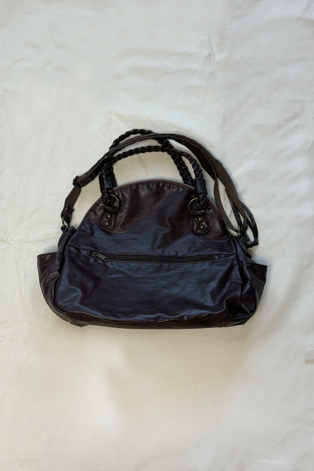 Multi-Pocket Leather Shoulder Bag 상품이미지6