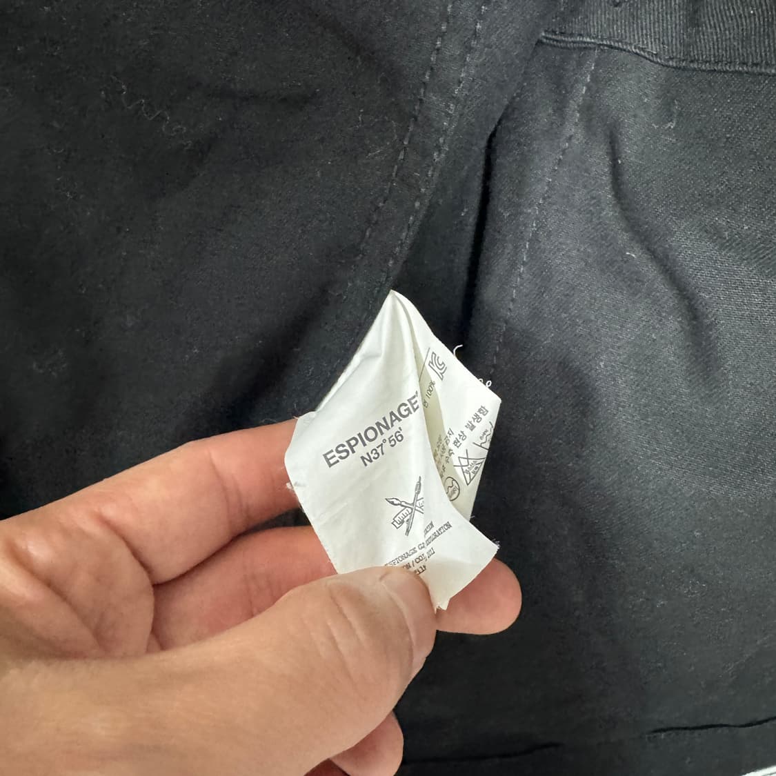 에스피오나지 블랙 야상 자켓 L사이즈  상품이미지6