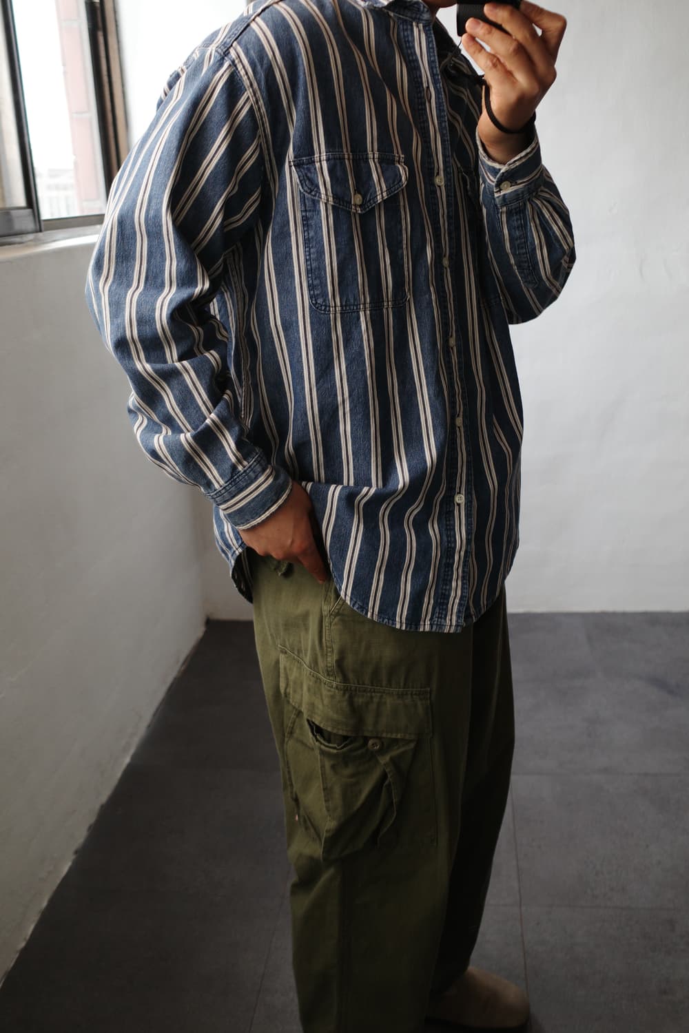 엘엘빈 스트라이프 셔츠 상품이미지3