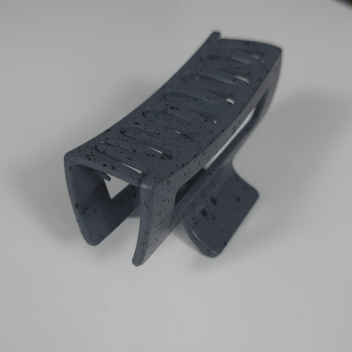 [새상품] 그레이 먹색 호피 무늬 사각 헤어집게핀 상품이미지7