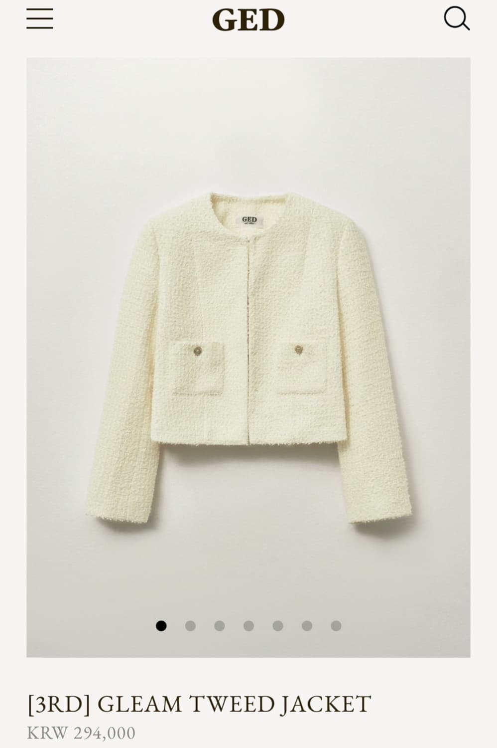 게드 트위드자켓 M 상품이미지1