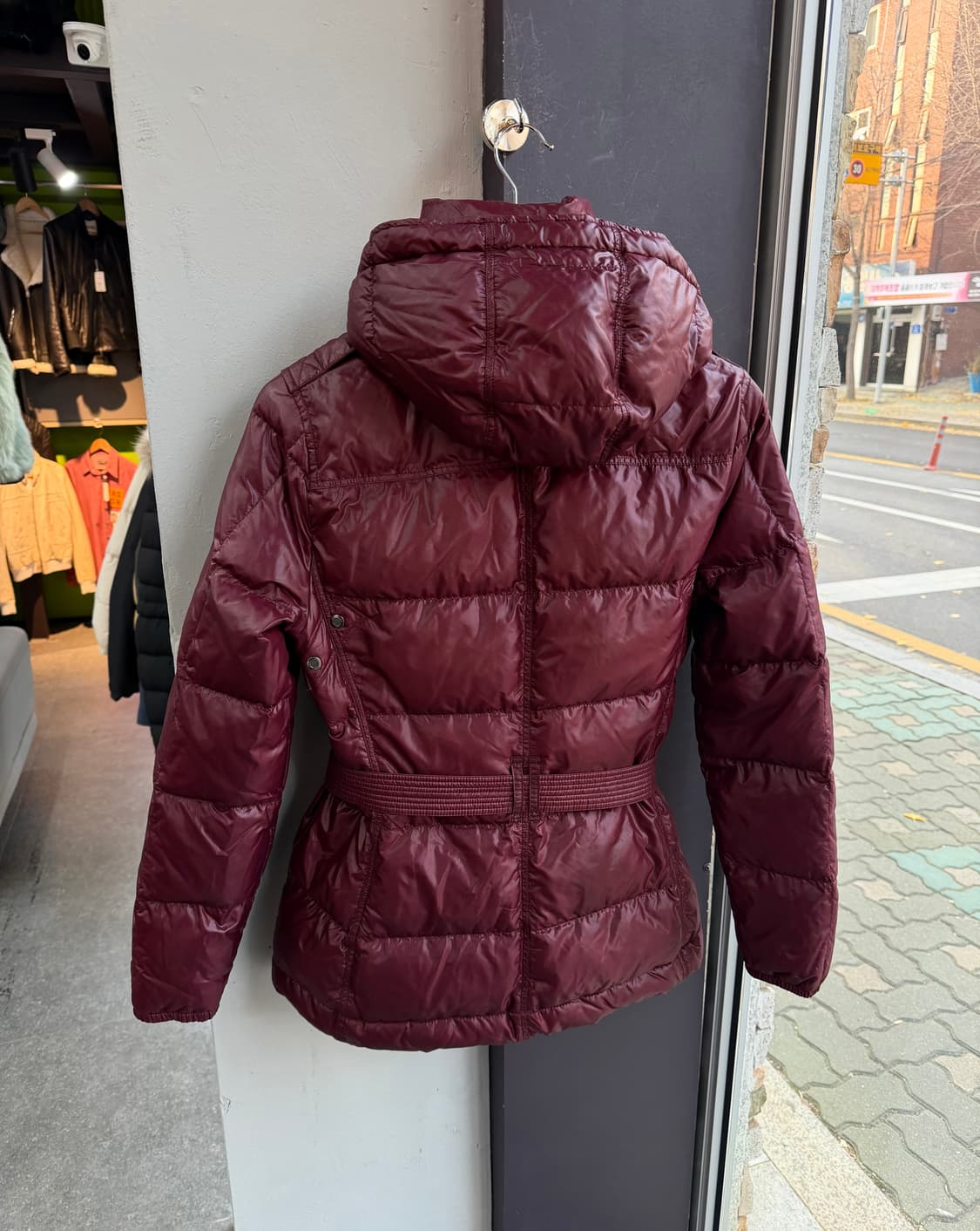 S/ 버버리 다운 벨티드 후디 패딩점퍼 상품이미지7