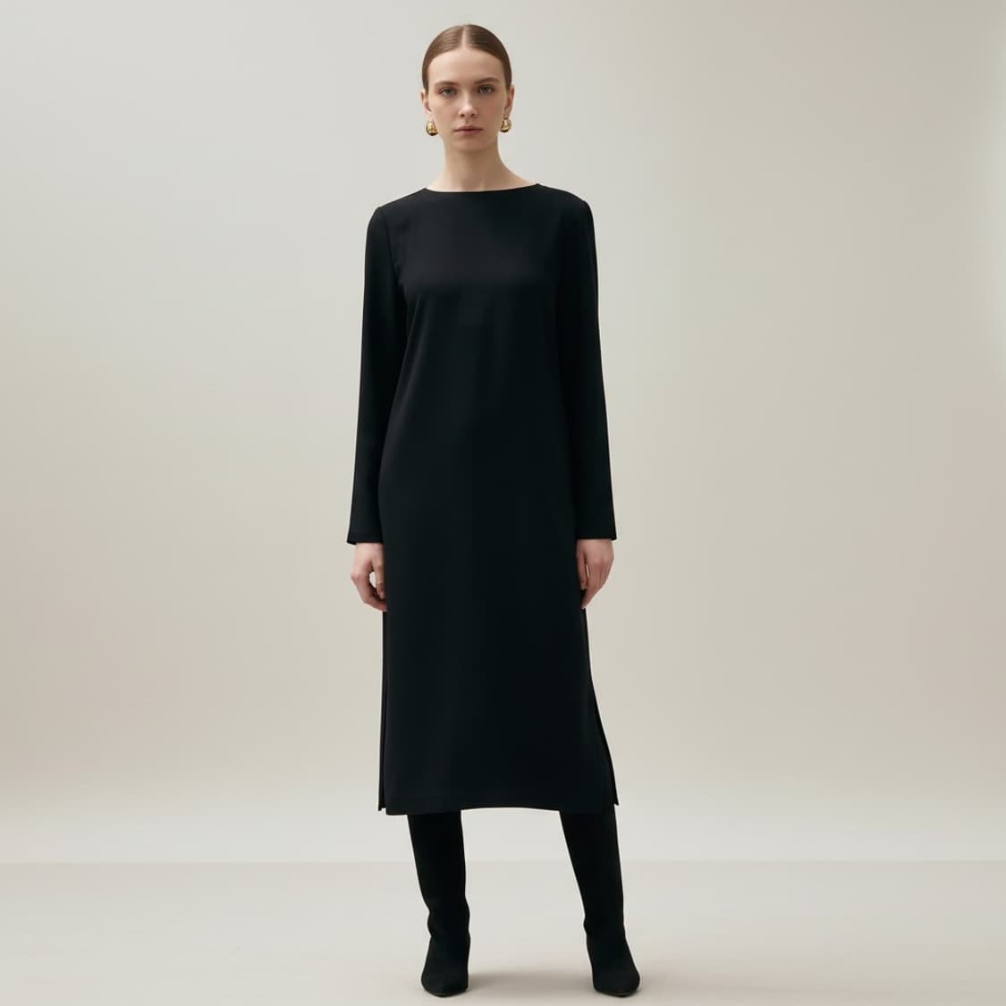 랄프로렌 보트넥 니트 원피스 상품이미지3