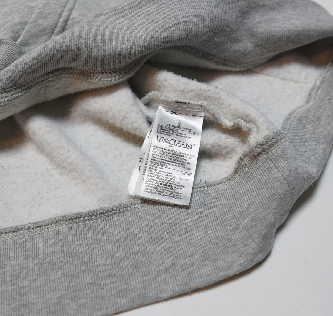 GAP 갭 기모 후드티 L 회색 상품이미지5