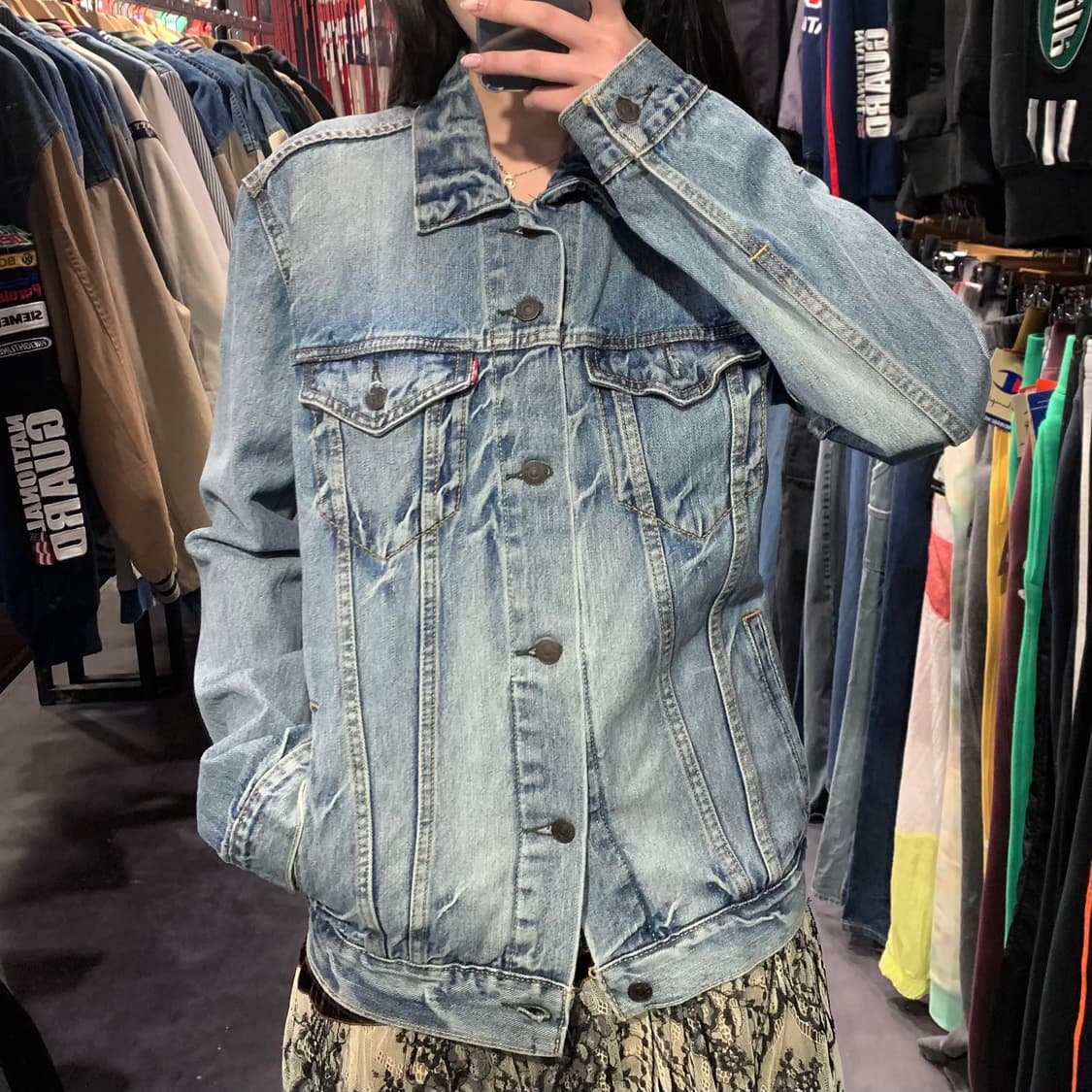 [IM] 리바이스 워싱 데님 자켓 연청 상품이미지3