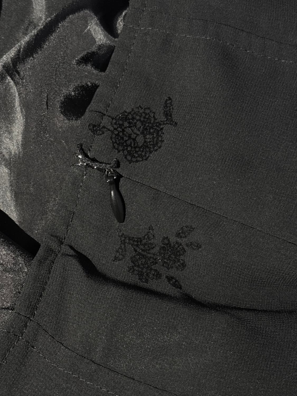 빈티지 플라워 자수 미디 스커트 상품이미지5