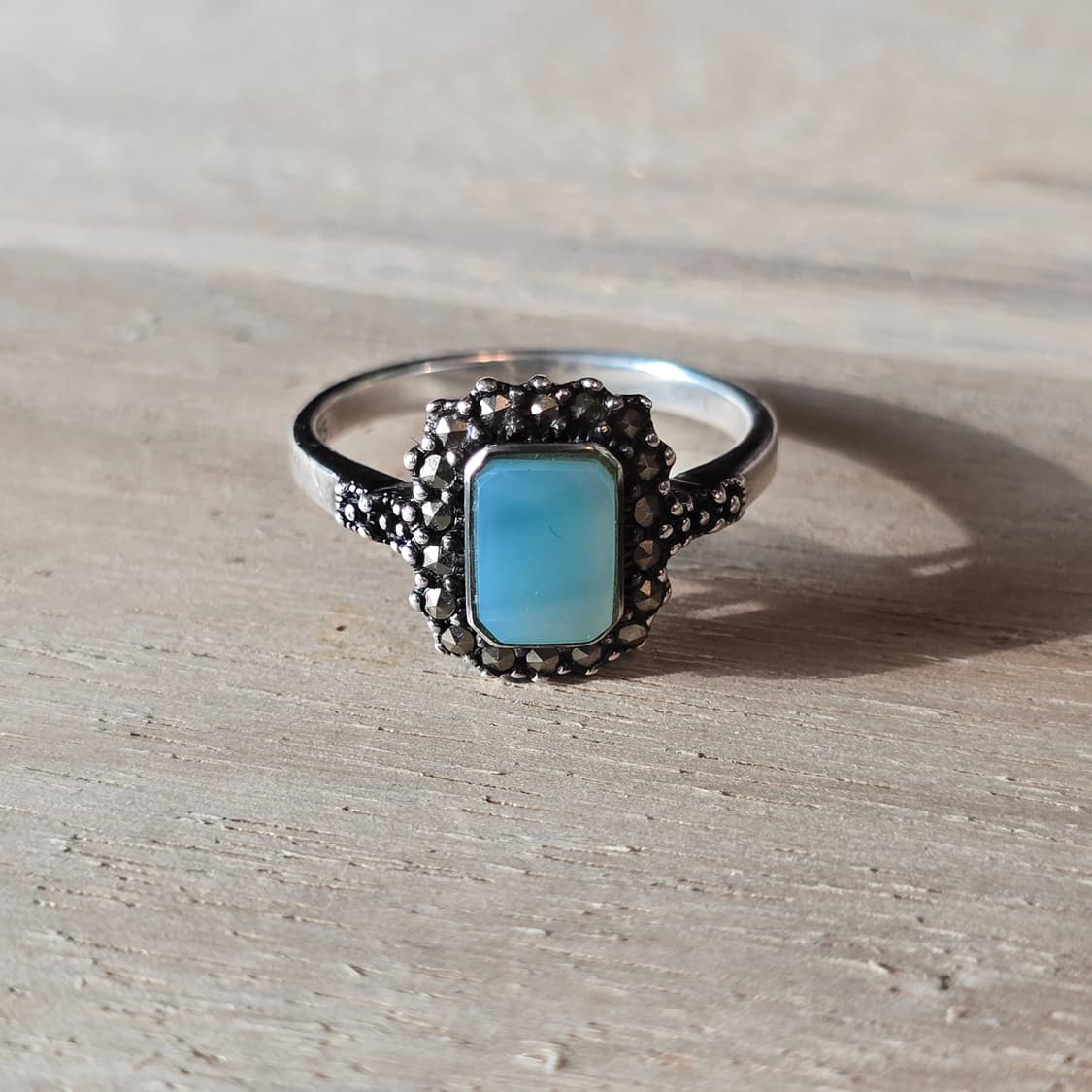 빈티지 실버 925 은 원석 반지 상품이미지1