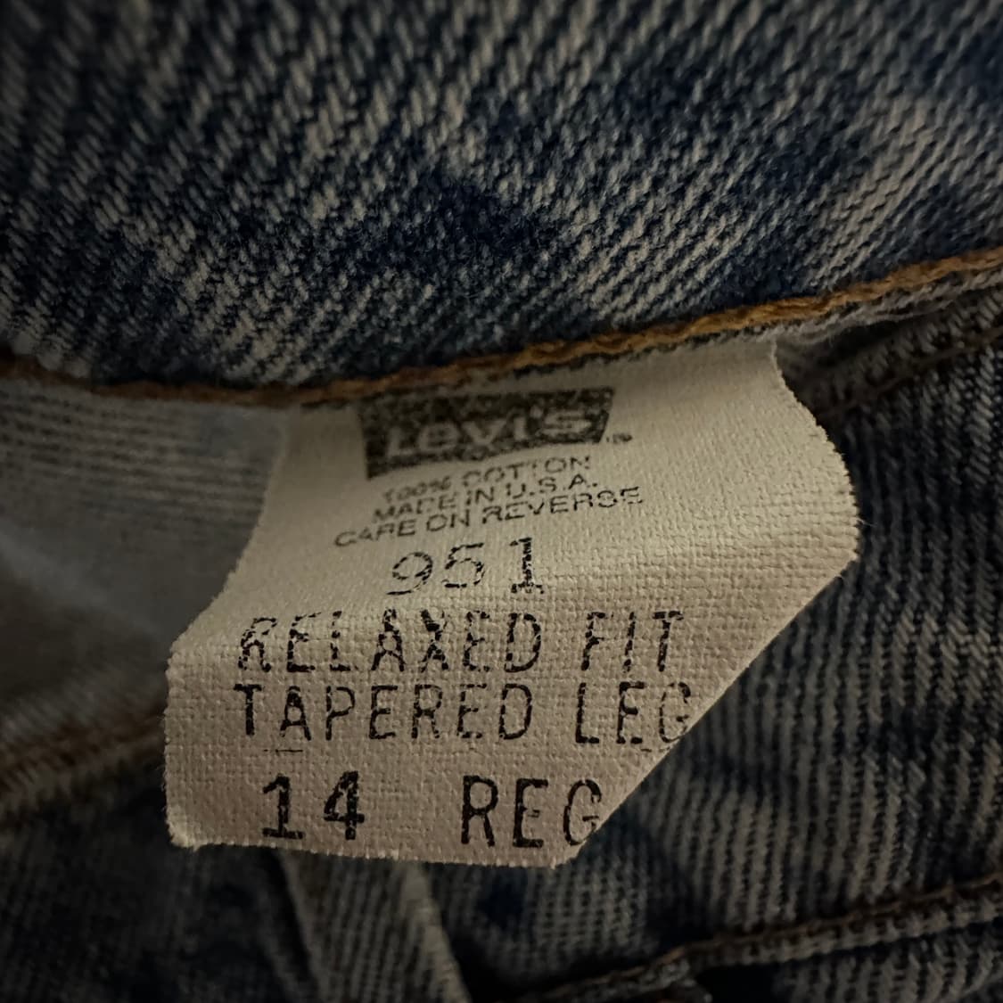 LEVI'S 951 90's usa made vintage denim 상품이미지4