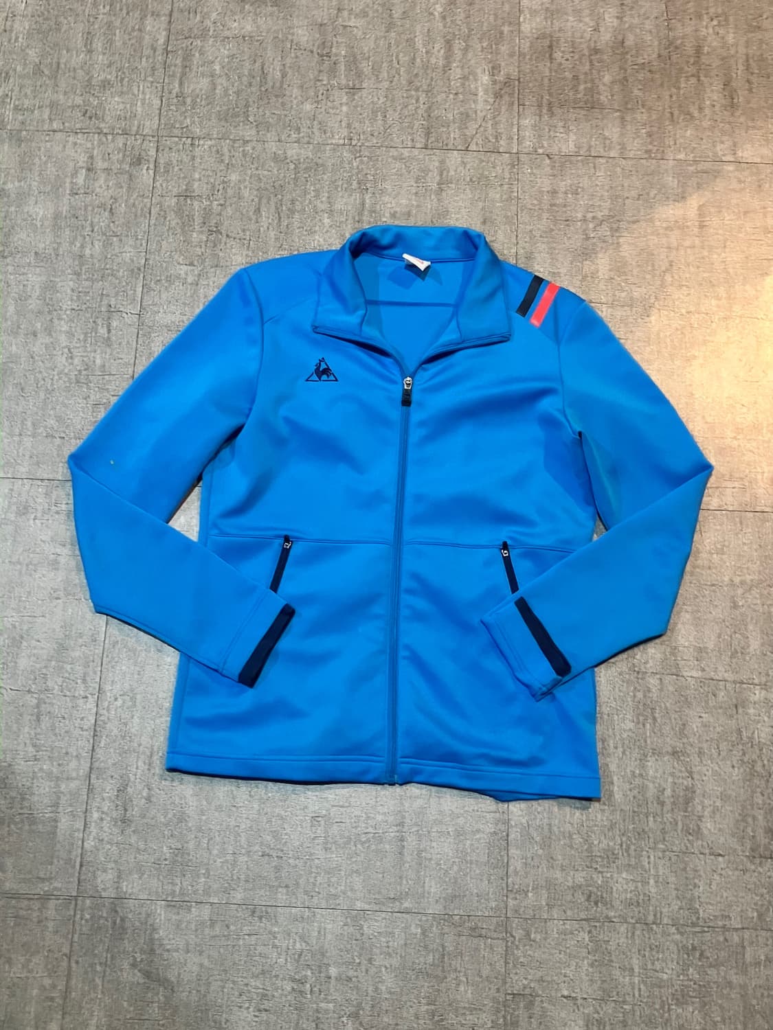 Lecoq 르꼬끄 핀터깔y2k 올드스쿨스트릿 져지집업 블루 상품이미지1