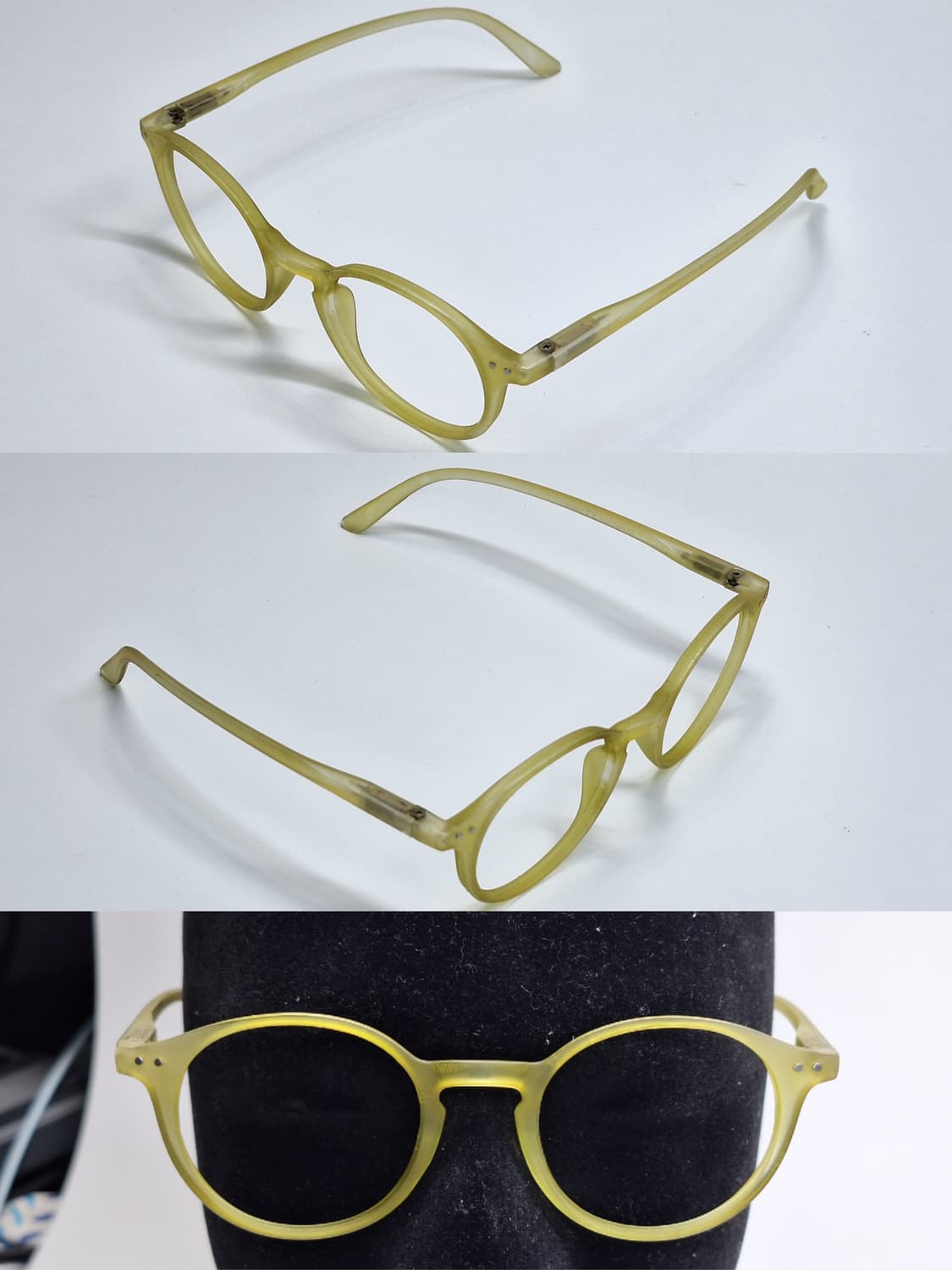 제브라 zebra 3036011 올리브 라운드 안경테 y2k 일본 수입  상품이미지7