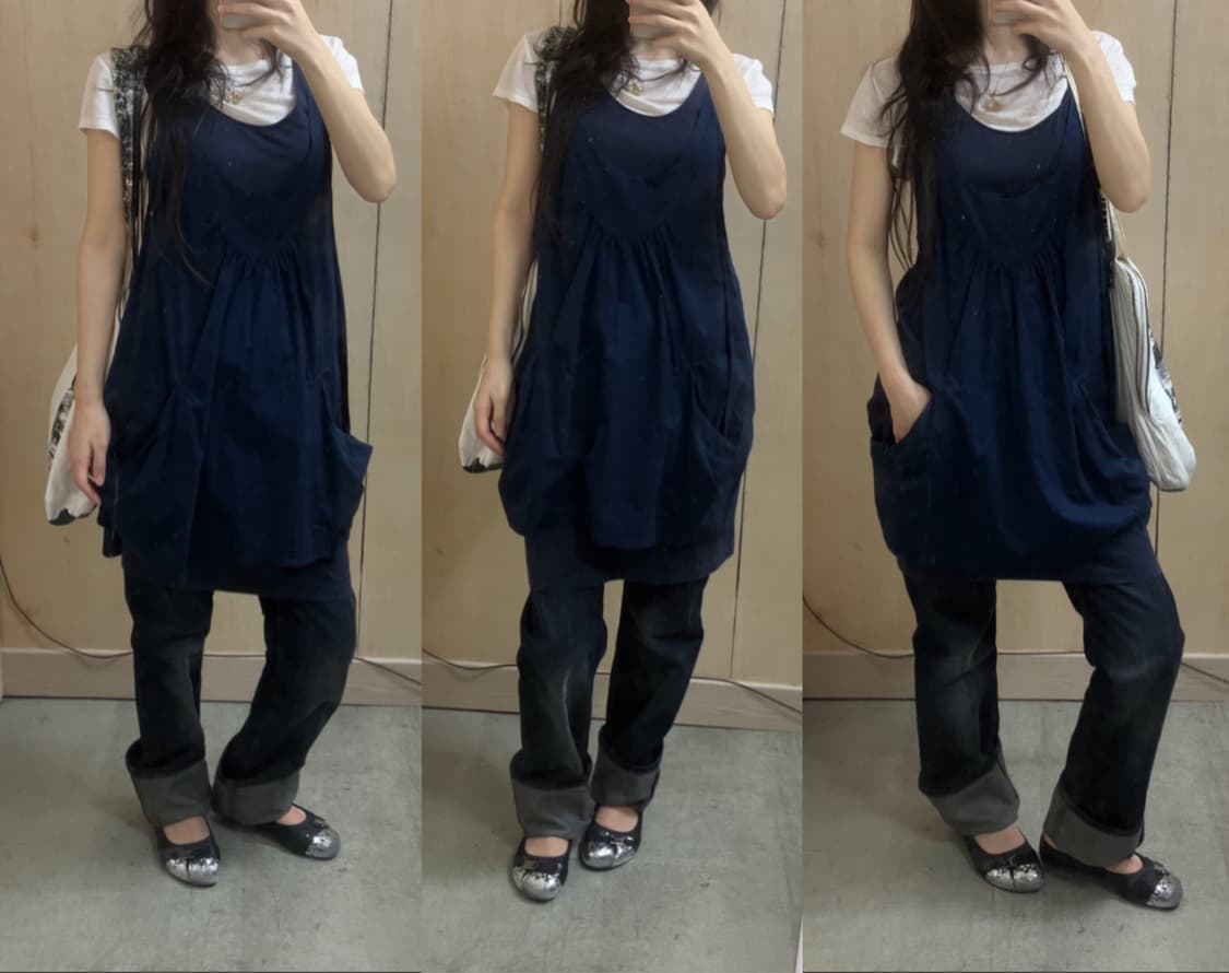 사은품 [직수입] 빈티지 진청 데님 트라우저 상품이미지7