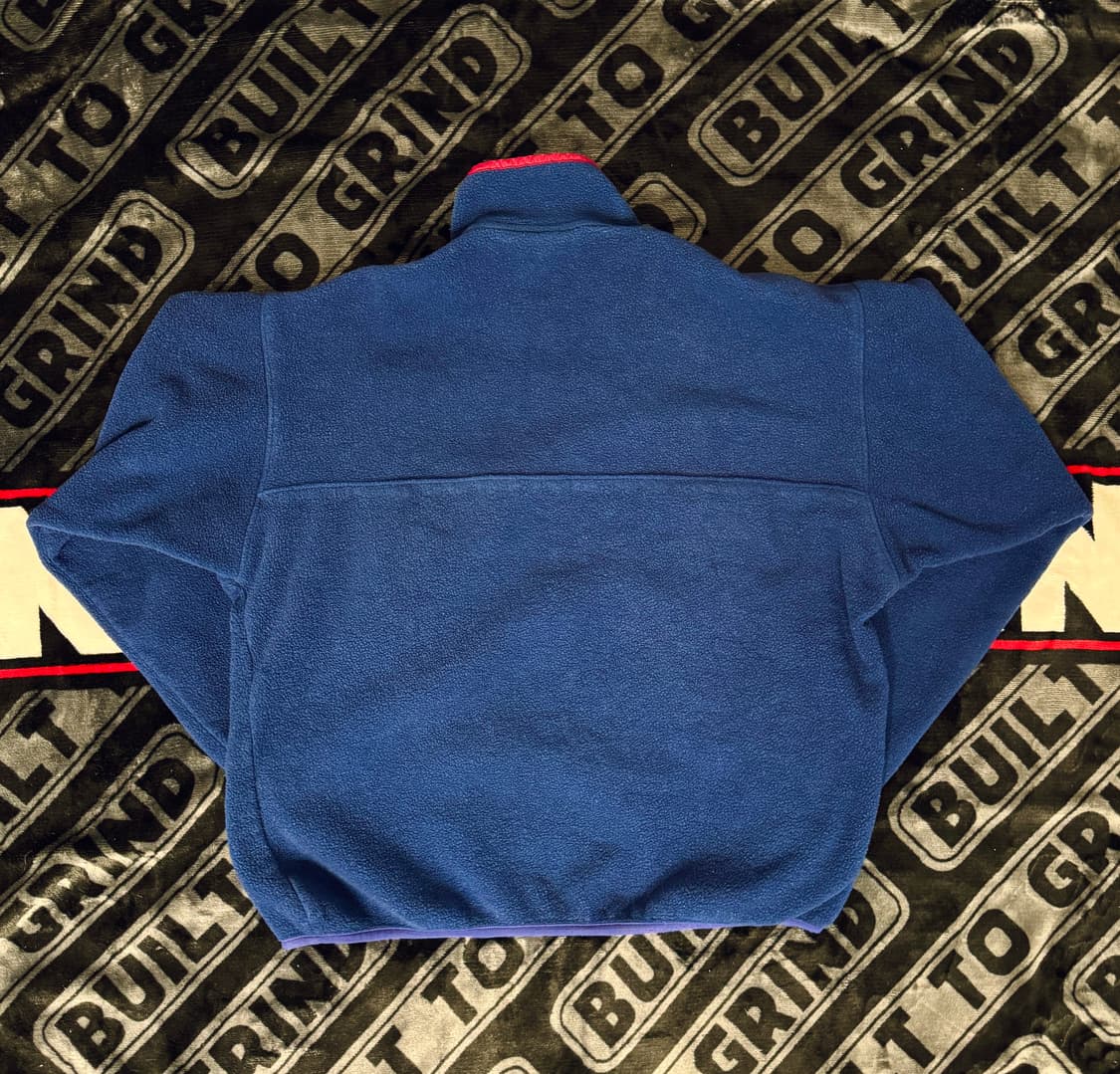 파타고니아 신칠라 스냅 티 풀 오버 네이비 앤 버건디 메이드 인 자메이카 상품이미지2