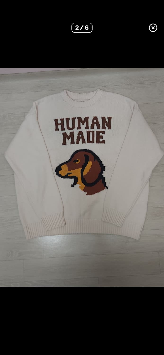 휴먼메이드 아이보리 니트 판매 상품이미지2