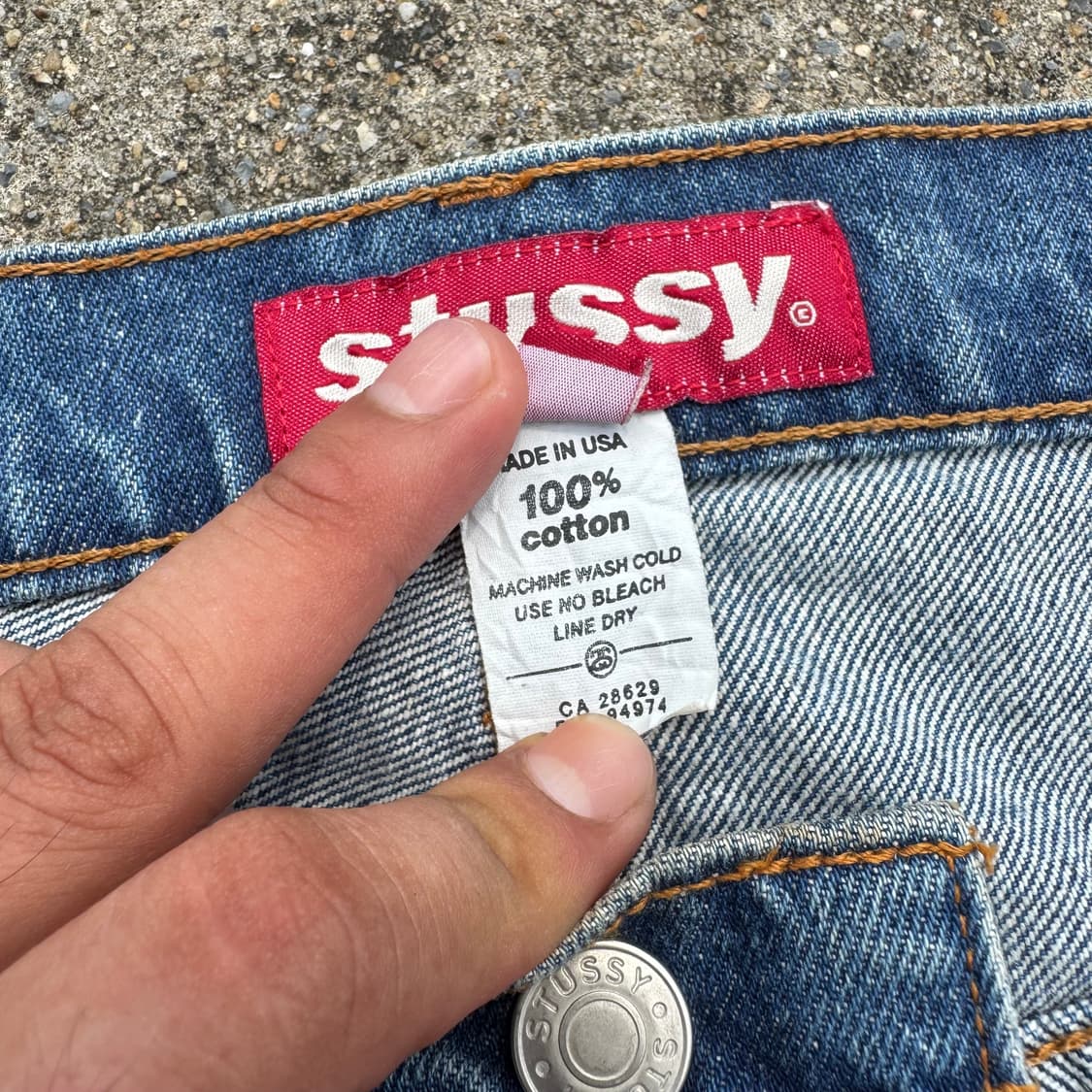 [38] 90s Stussy 스투시 데님 하프 버뮤다 팬츠 상품이미지7