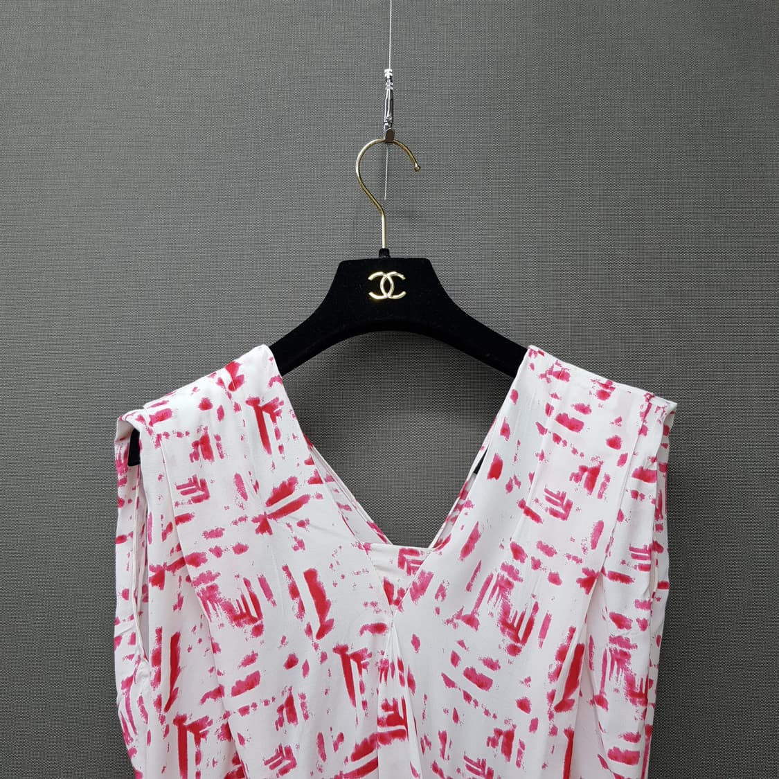 비비안웨스트우드 핑크 브러쉬 패턴 랩 원피스 38사이즈 상품이미지4