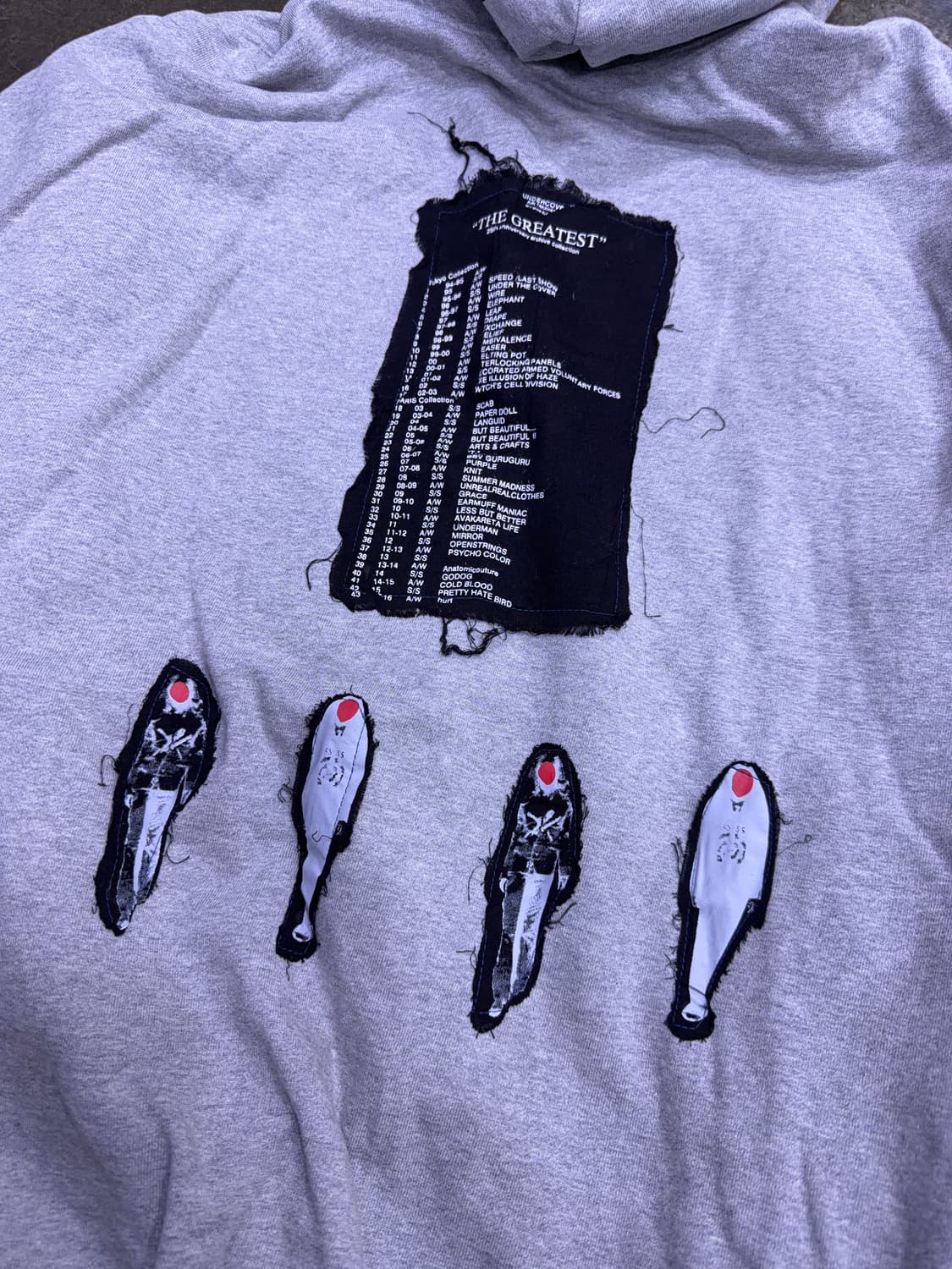 커버 피스빌더 패치 디자인 후드집업 그레이 M 상품이미지9