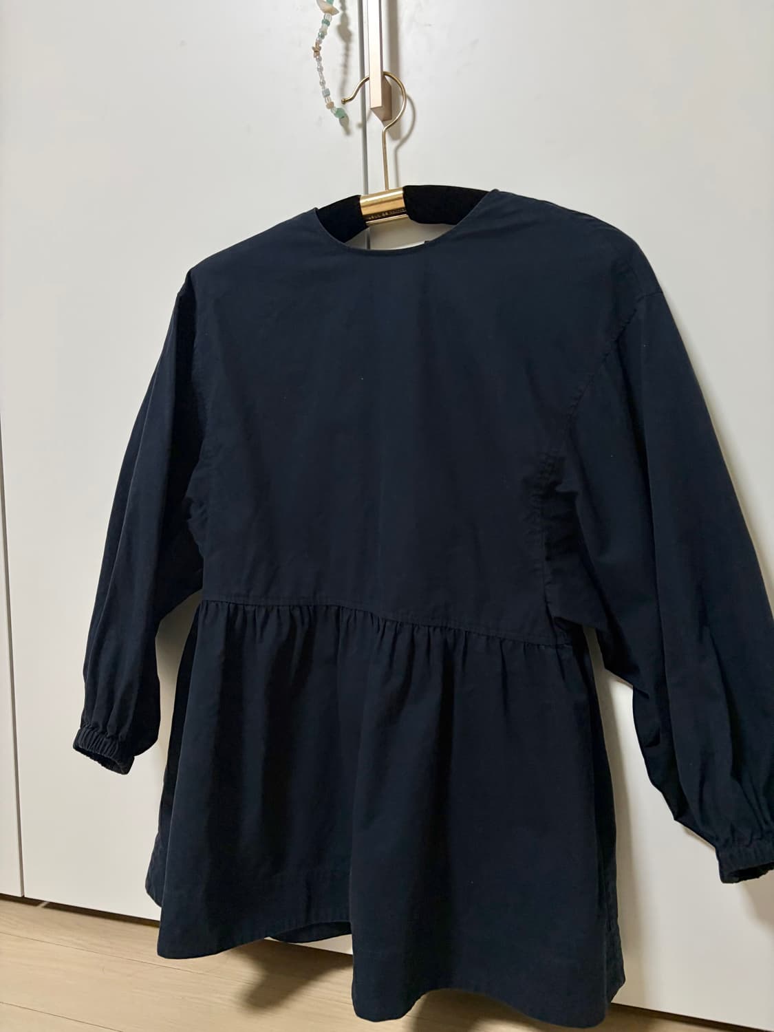 COS 오픈백 튜닉 탑 네이비 32사이즈 상품이미지5