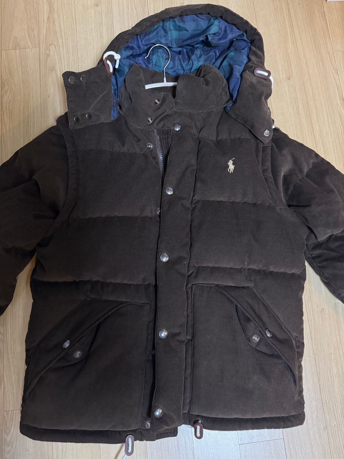 폴로 코듀로이 컨버터블 패딩 상품이미지1