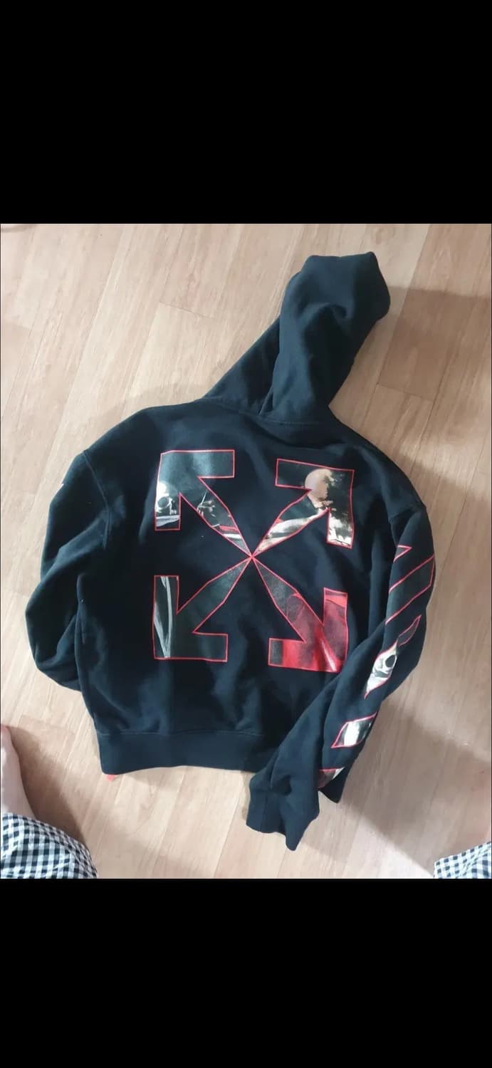 (M)오프화이트 카라바조 후드티 상품이미지1