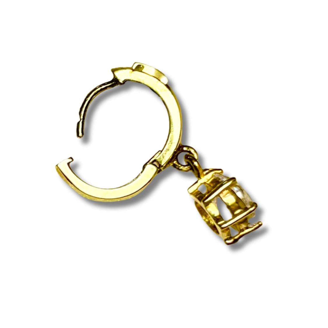 Metro City Gold Crystal Hoop Earrings 상품이미지2