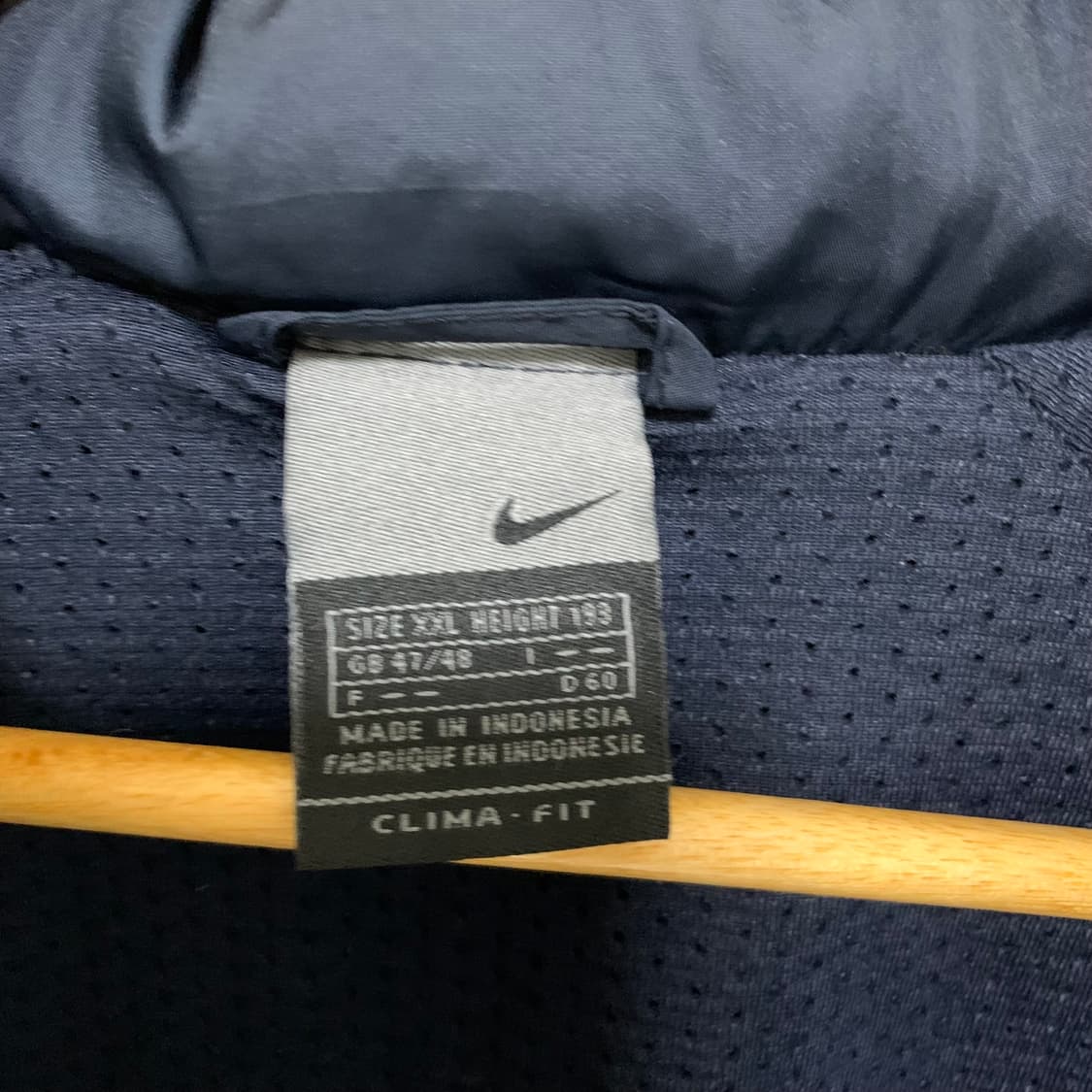 나이키 오버사이즈 빈티지 바람막이 네이비 루즈핏 남녀공용 상품이미지3