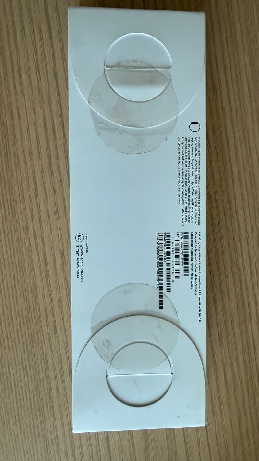 애플워치9 41mm 스테인리스 실버+ 스톰 블루 밴드 새상품 상품이미지3